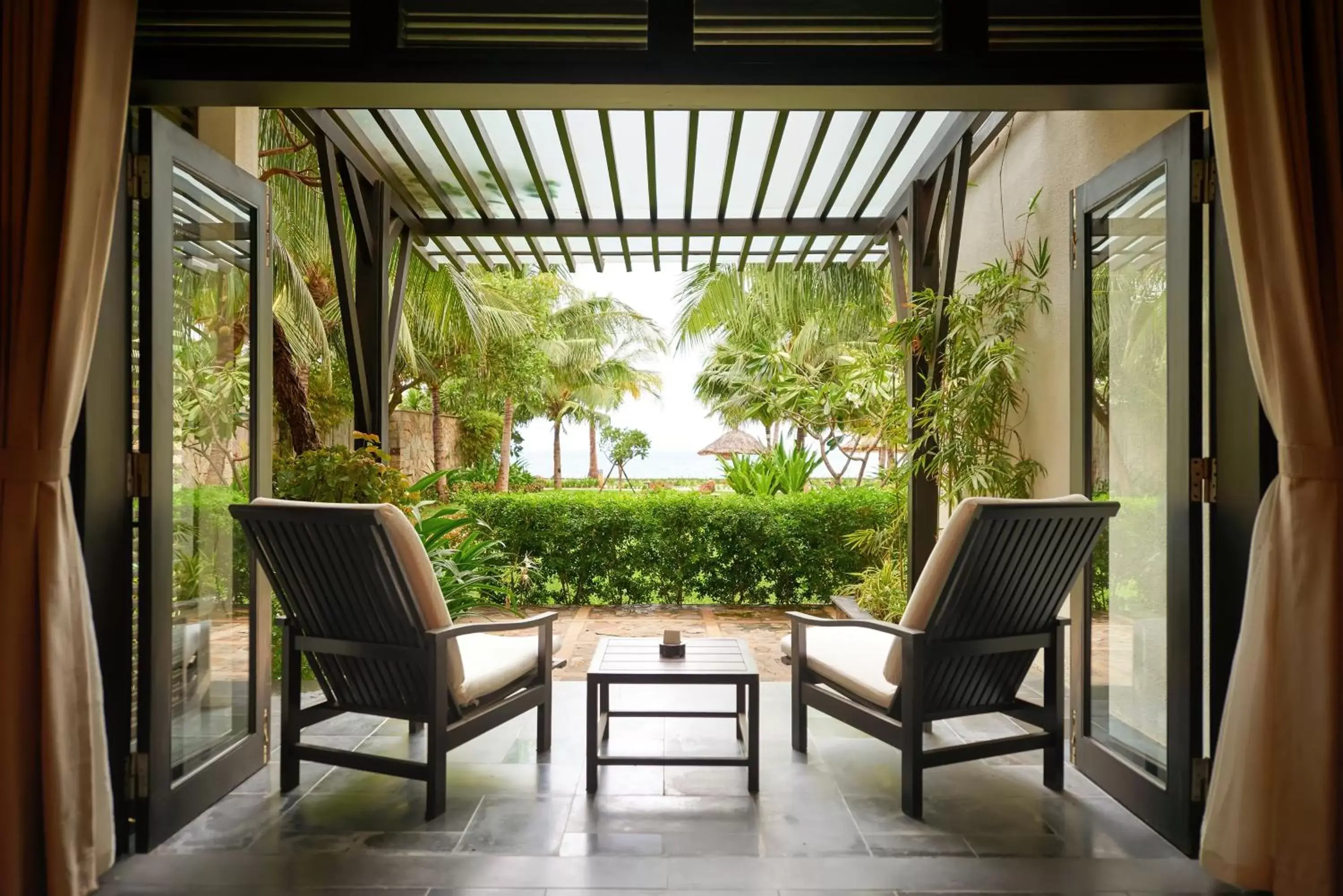 Balcony/Terrace, Seating Area in Amiana Resort Nha Trang