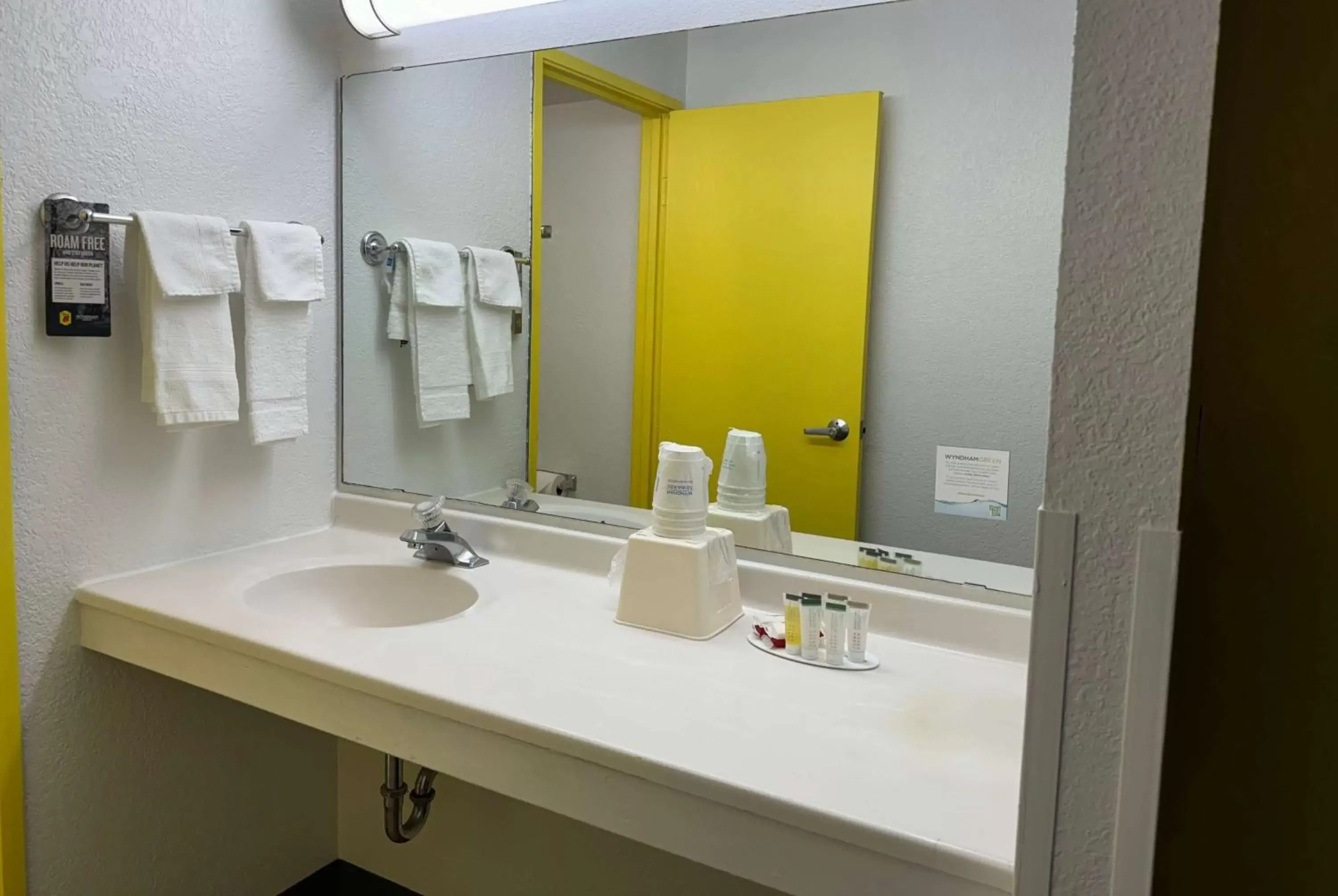 TV and multimedia, Bathroom in Super 8 by Wyndham Bloomington/Airport