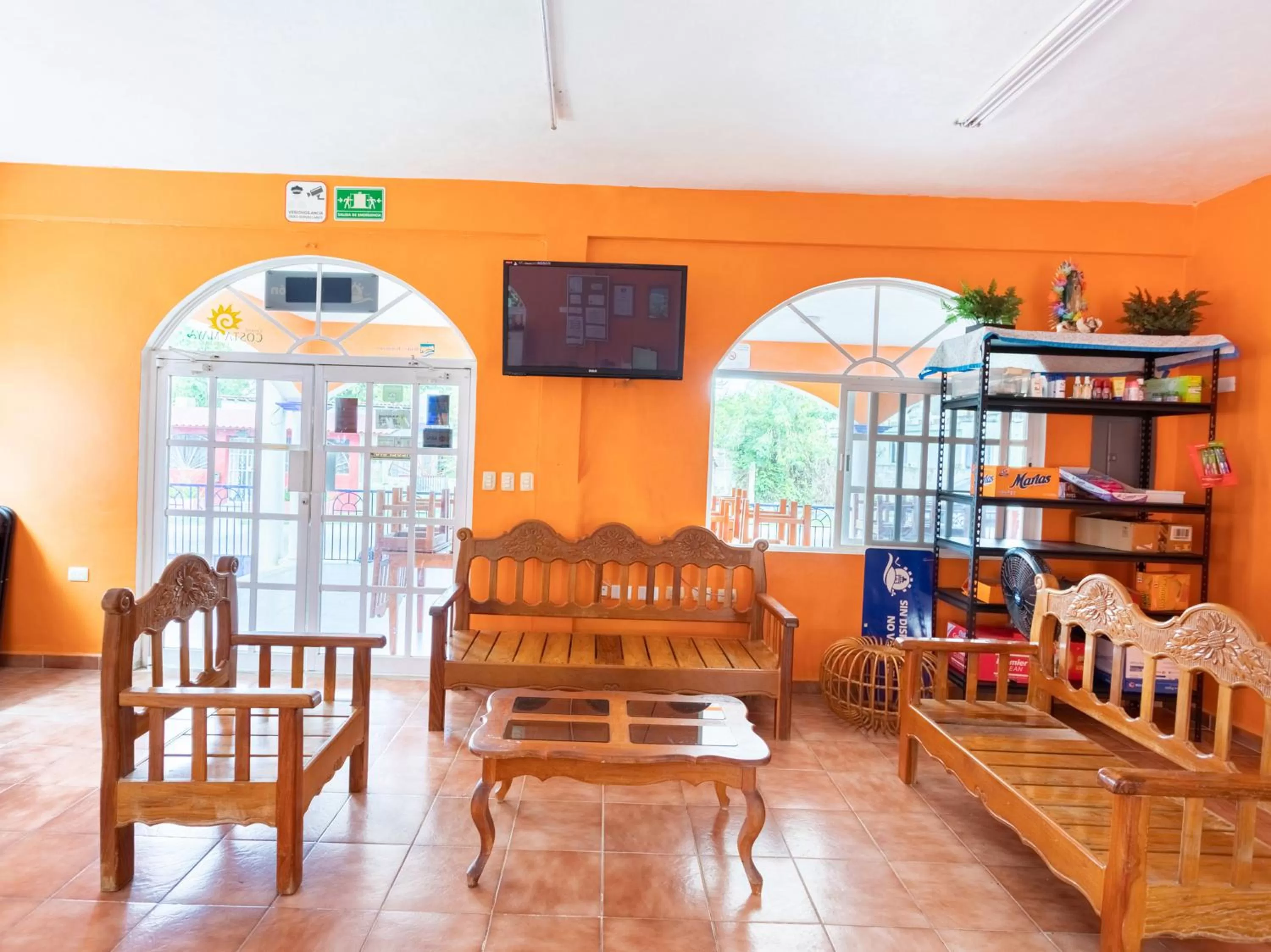 Lobby or reception in Hotel Hacienda Bacalar