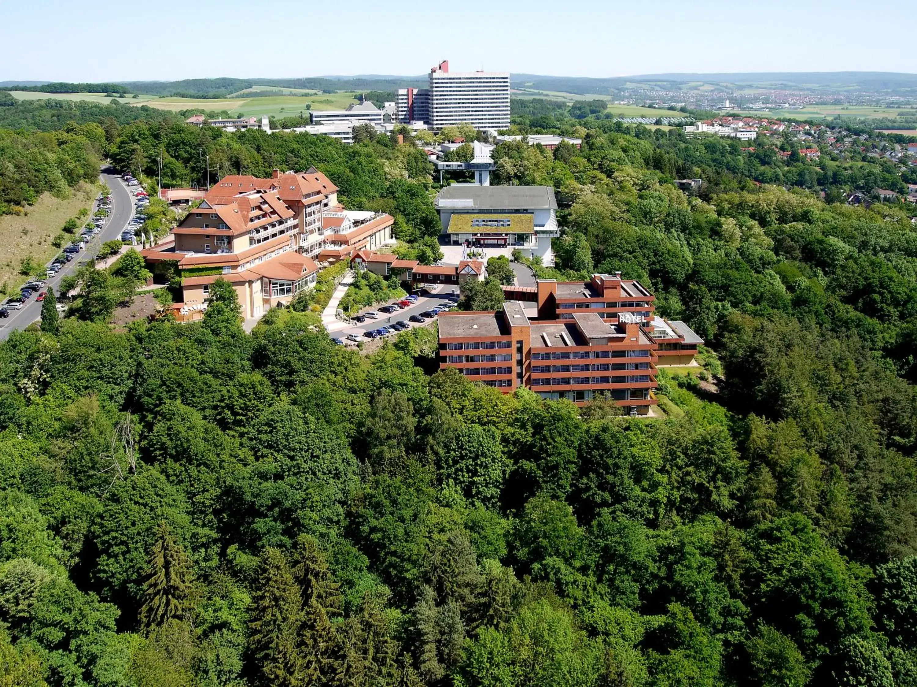 Property building, Bird's-eye View in Göbels Hotel Rodenberg