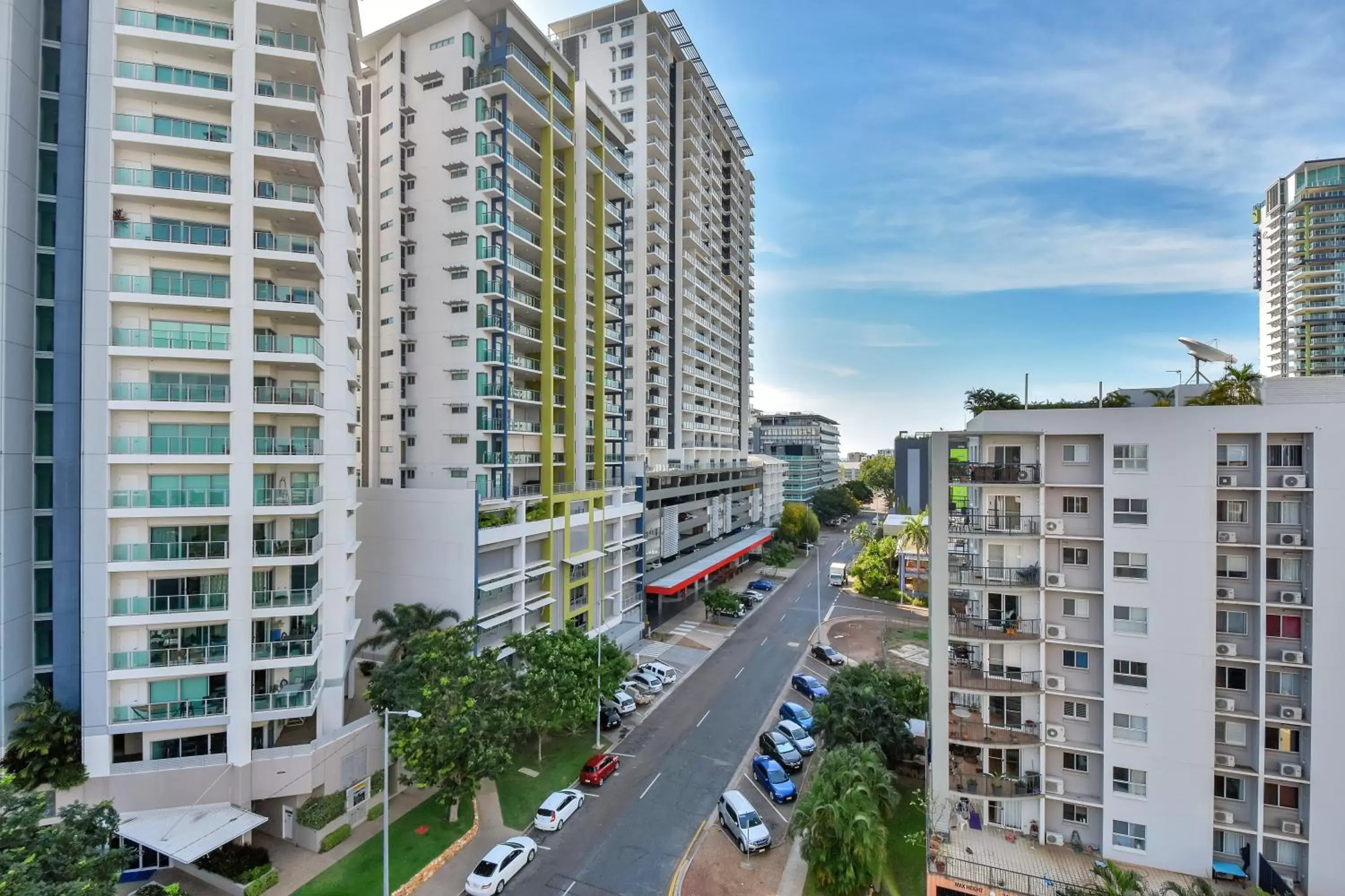 City view in Argus Apartments Darwin