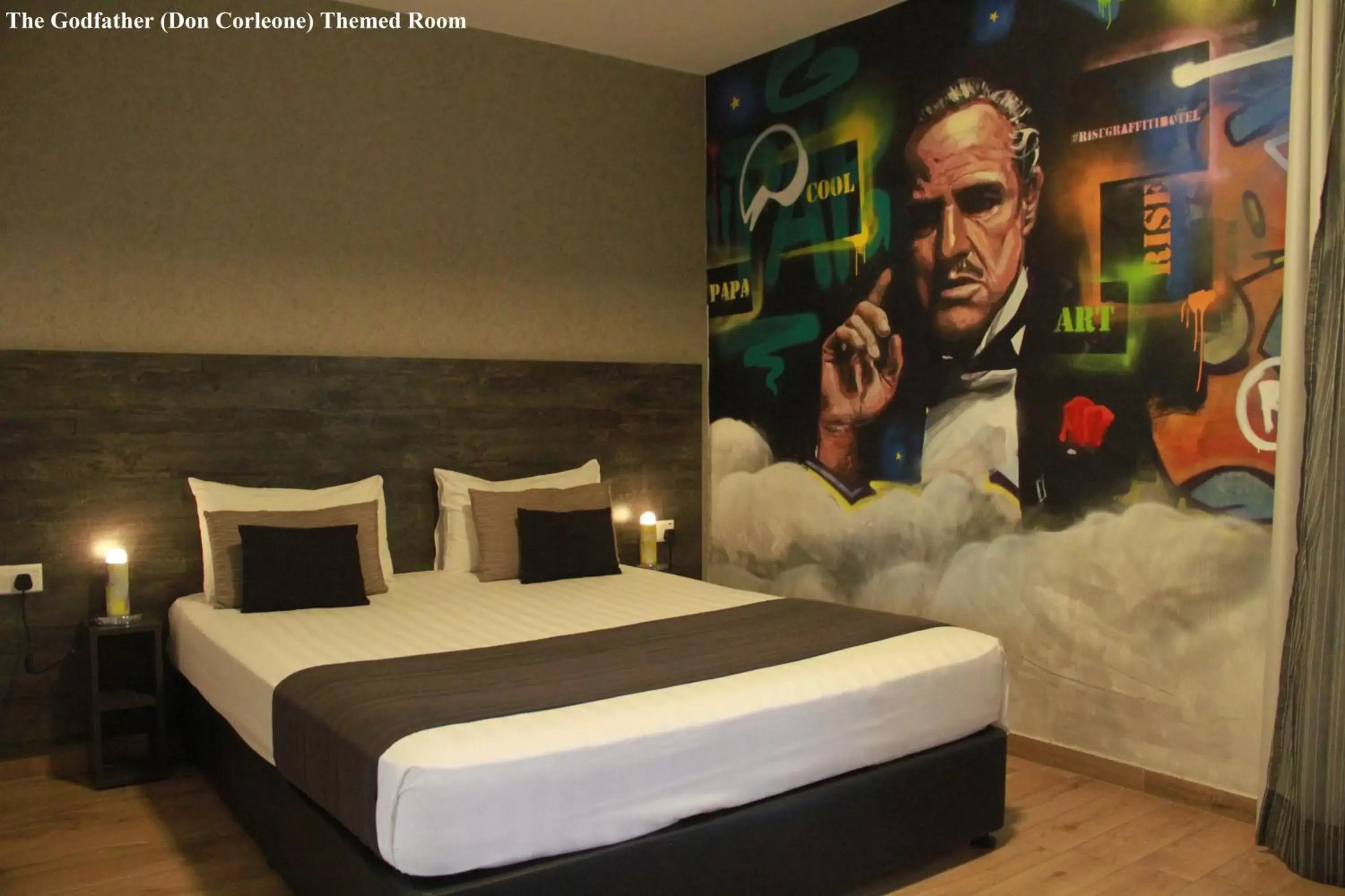 Bedroom, Bed in Rise Street Art Hotel