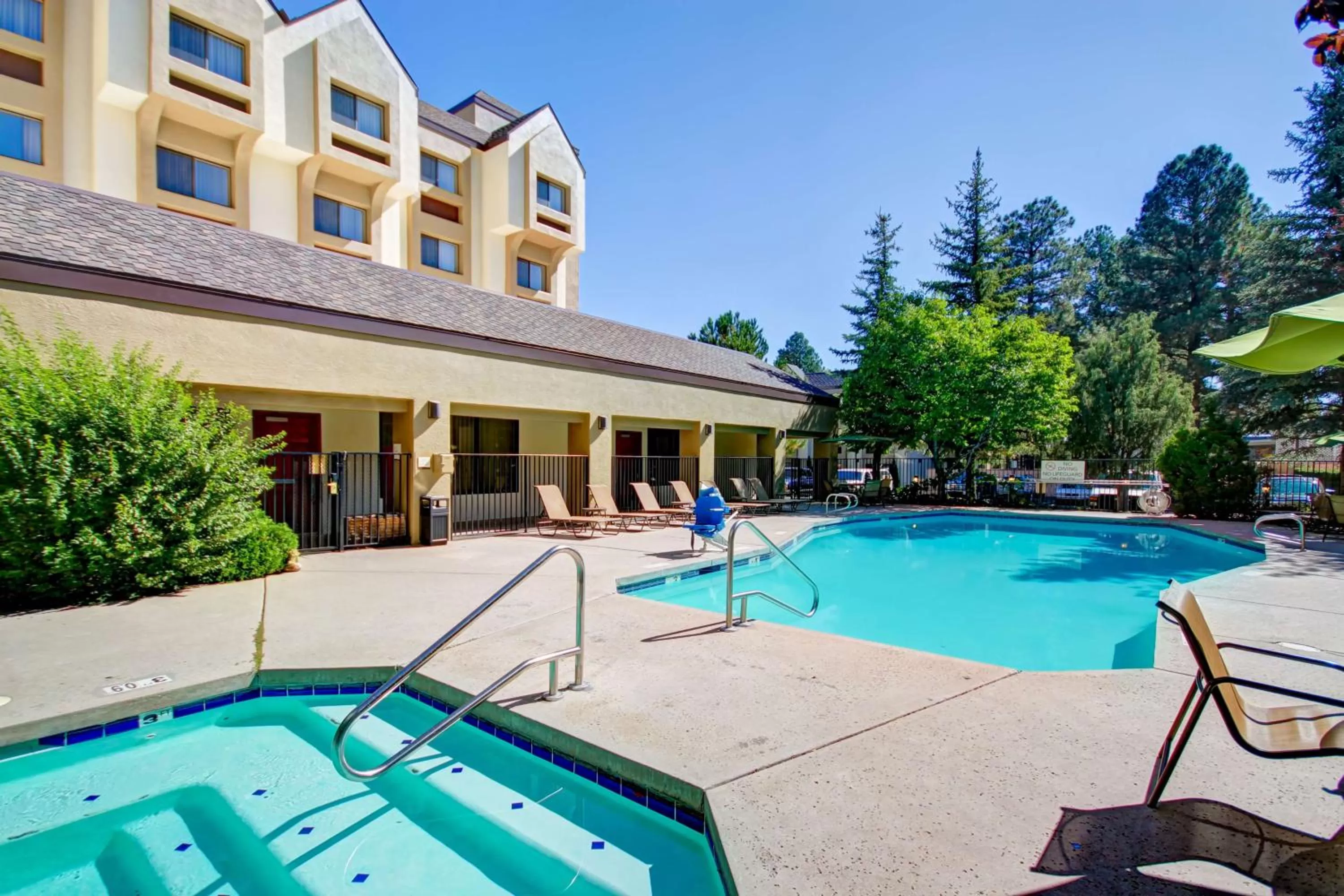Pool view in DoubleTree by Hilton Hotel Flagstaff