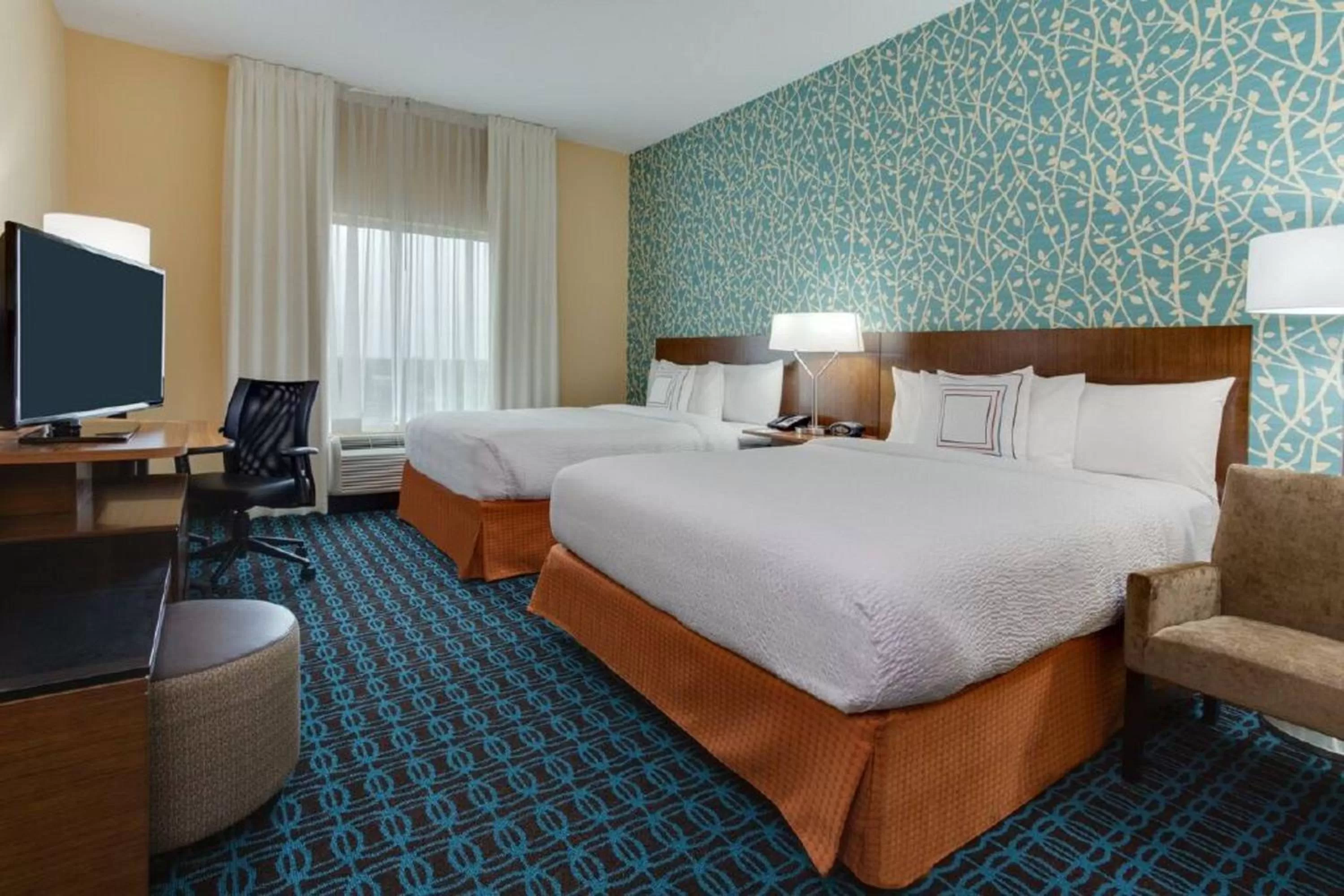 Queen Room with Two Queen Beds - Hearing Accessible in Fairfield Inn & Suites by Marriott Fort Lauderdale Pembroke Pines