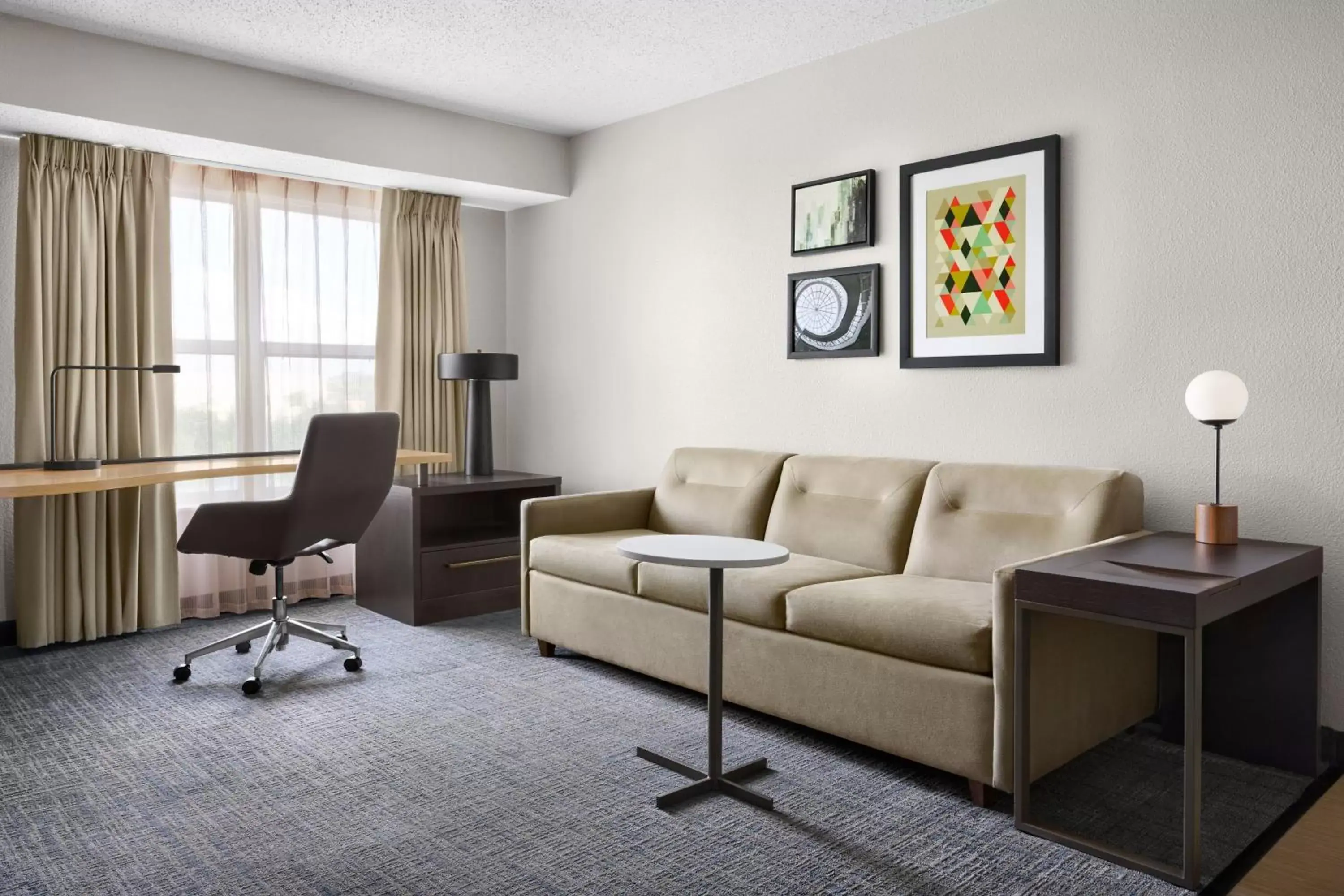 Living room, Seating Area in Residence Inn Indianapolis Northwest