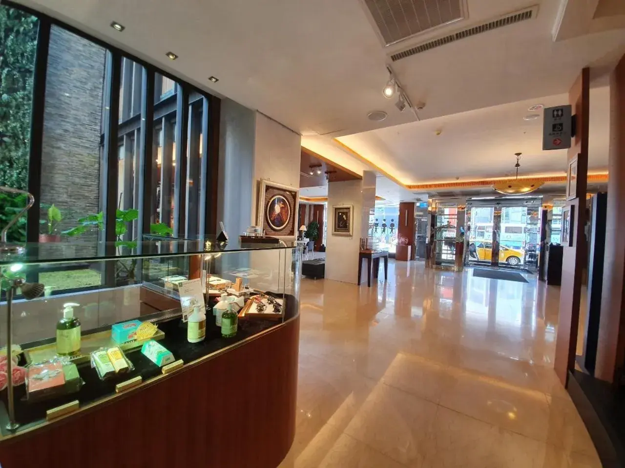 Lobby or reception in Azure Hotel
