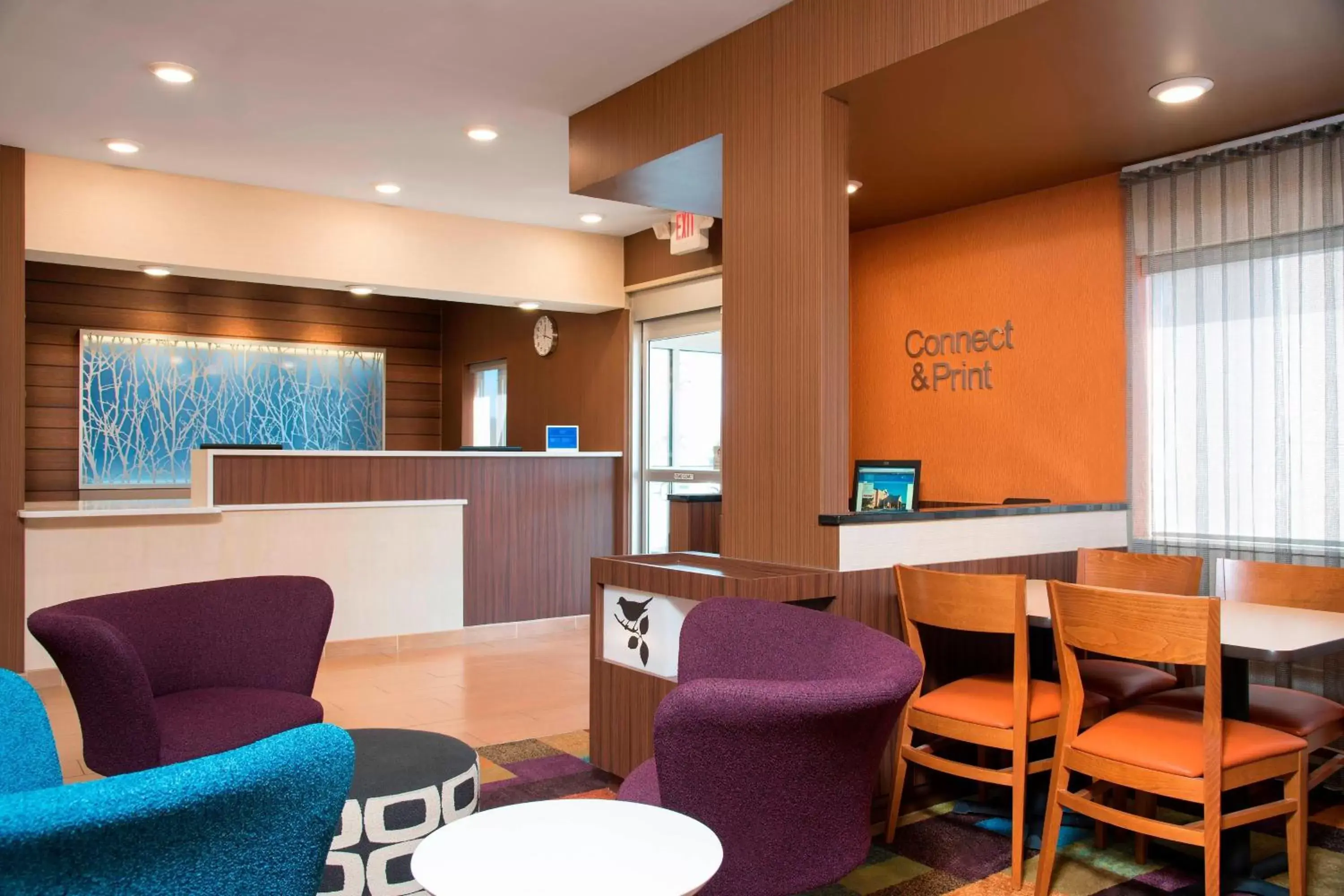 Lobby or reception, Lounge/Bar in Fairfield Inn & Suites Mt. Pleasant