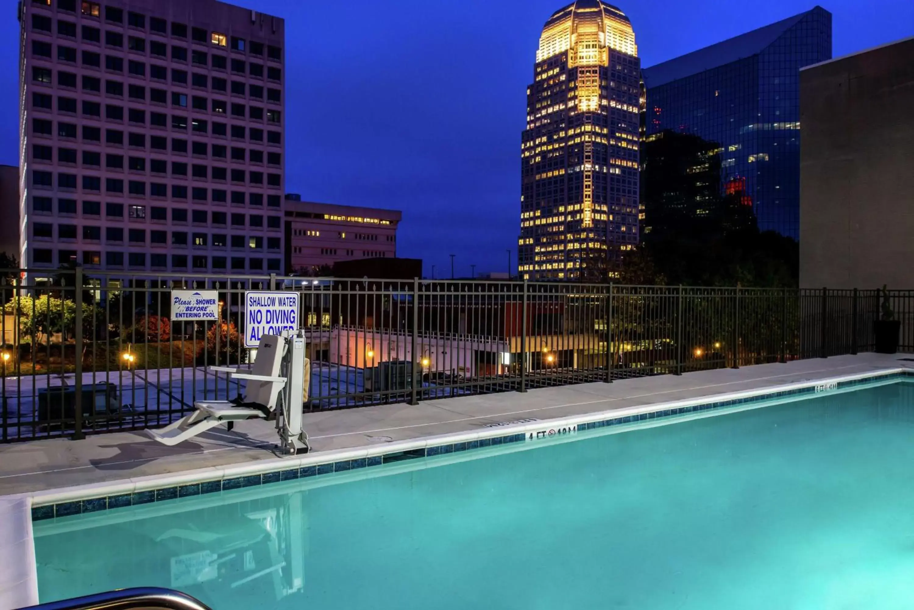 Pool view, Swimming Pool in Hampton Inn & Suites Winston-Salem Downtown