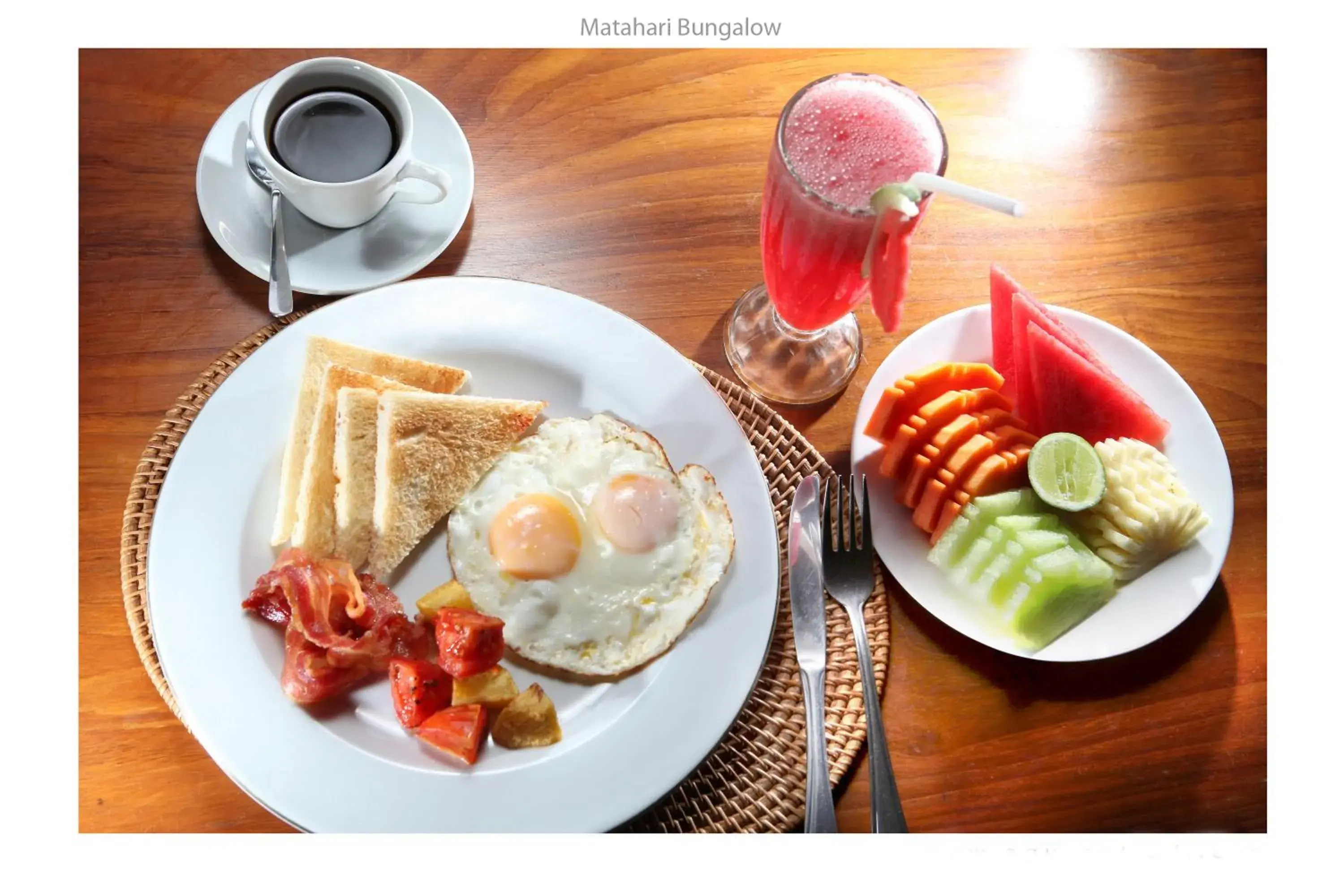 Food and drinks, Breakfast in Matahari Bungalow Hotel