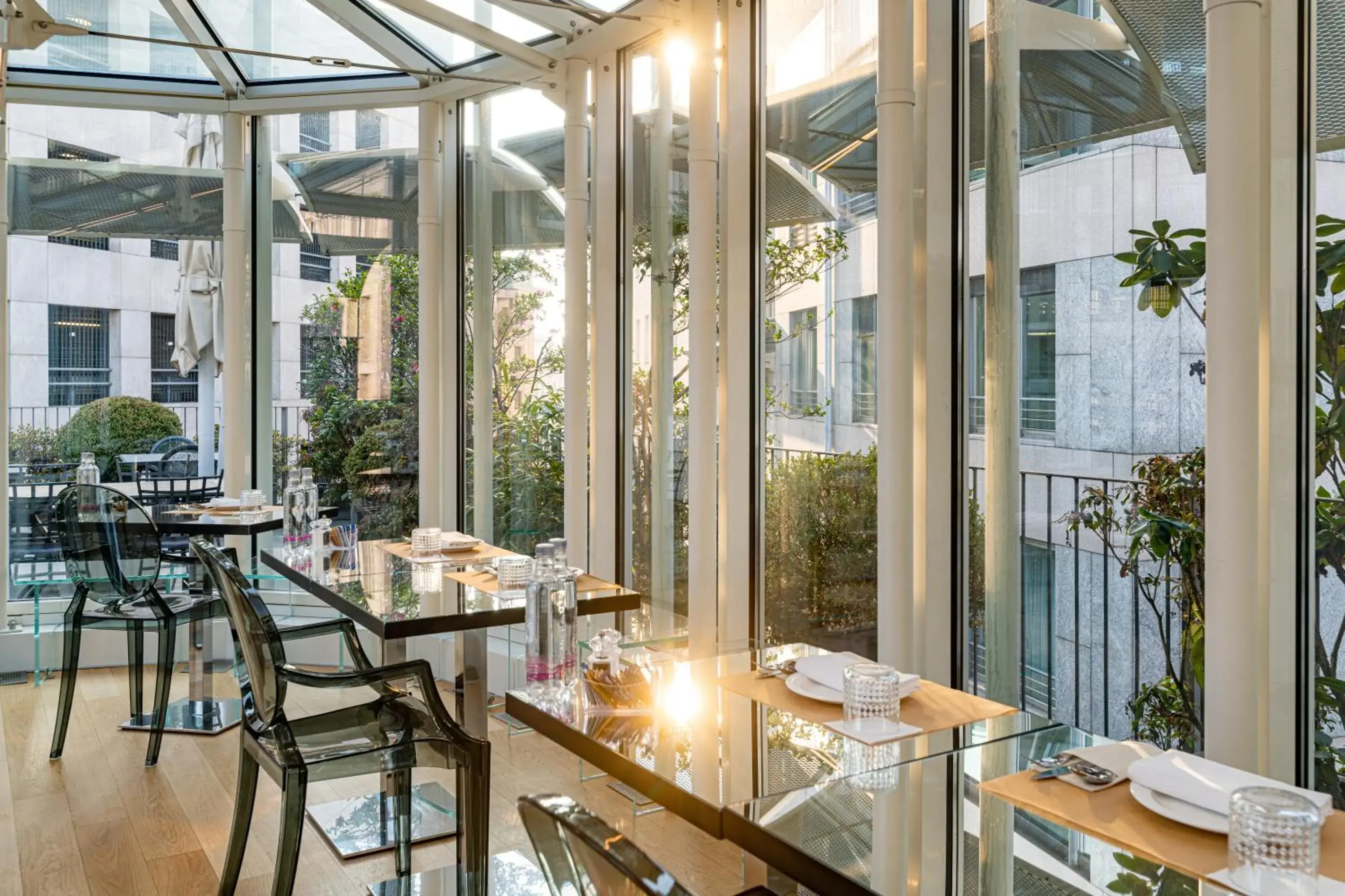 Patio, Restaurant/Places to Eat in The Street Milano Duomo | a Design Boutique Hotel