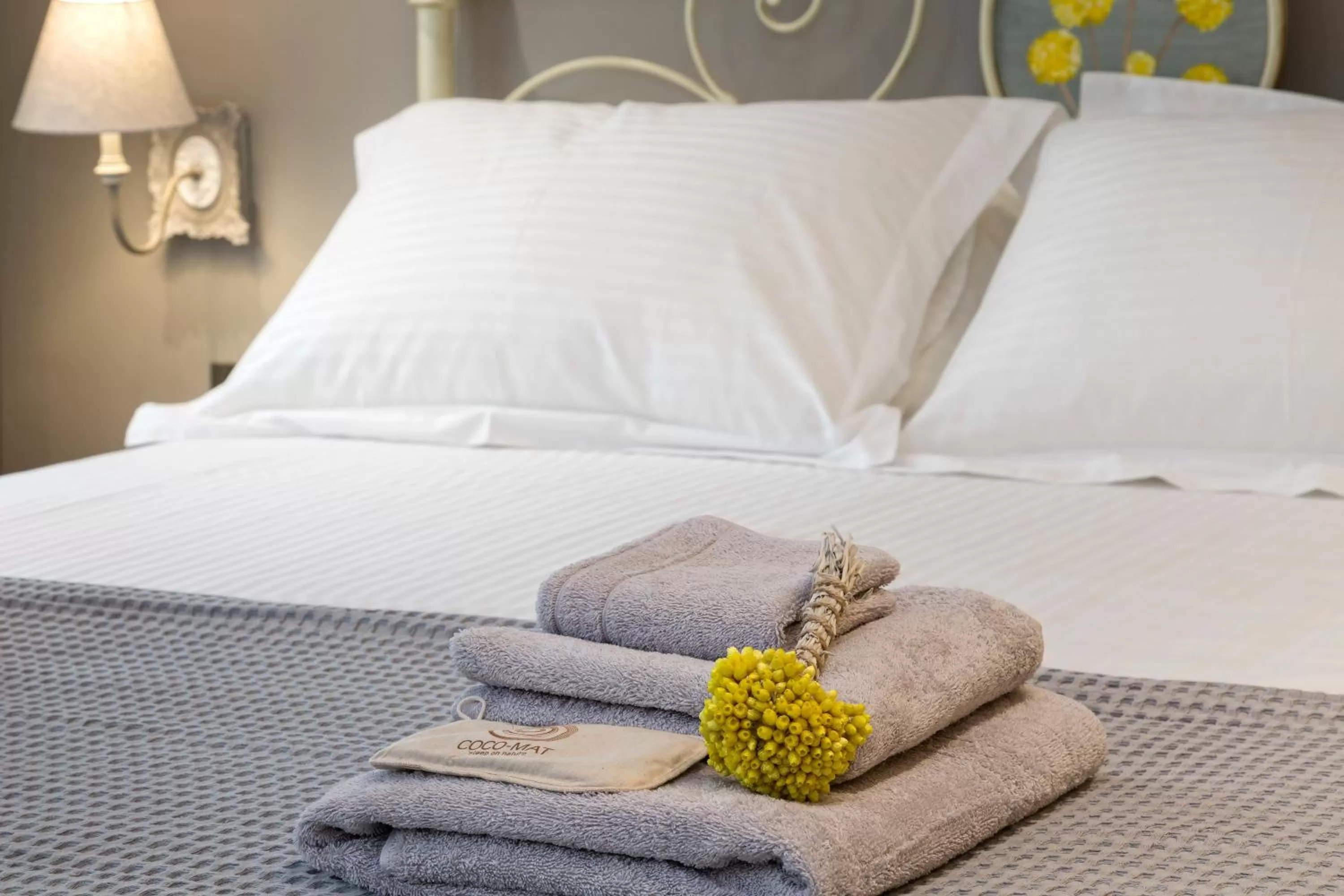 Decorative detail, Bed in Estia Boutique Apartments