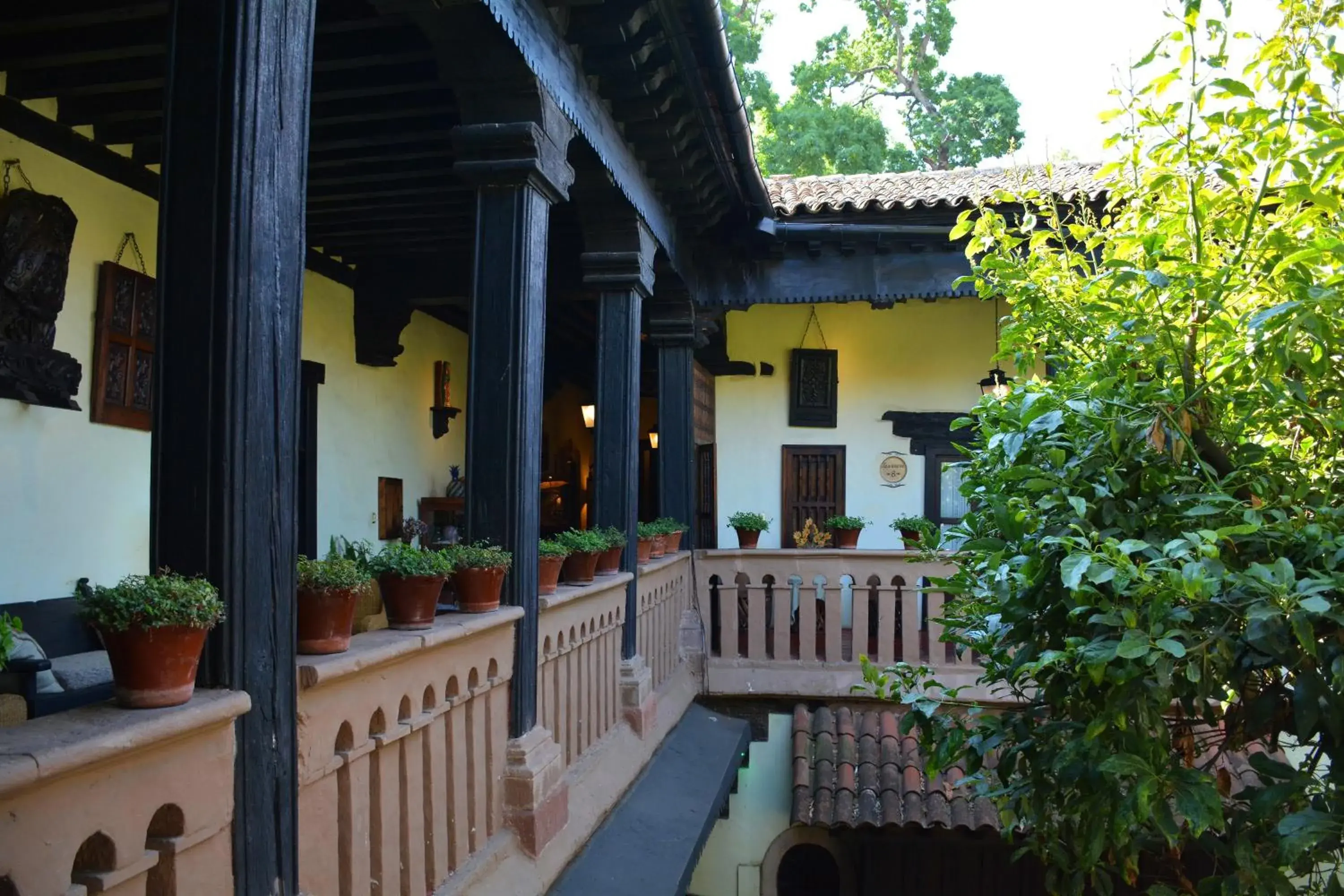 Balcony/Terrace in Hotel Mansion Iturbe