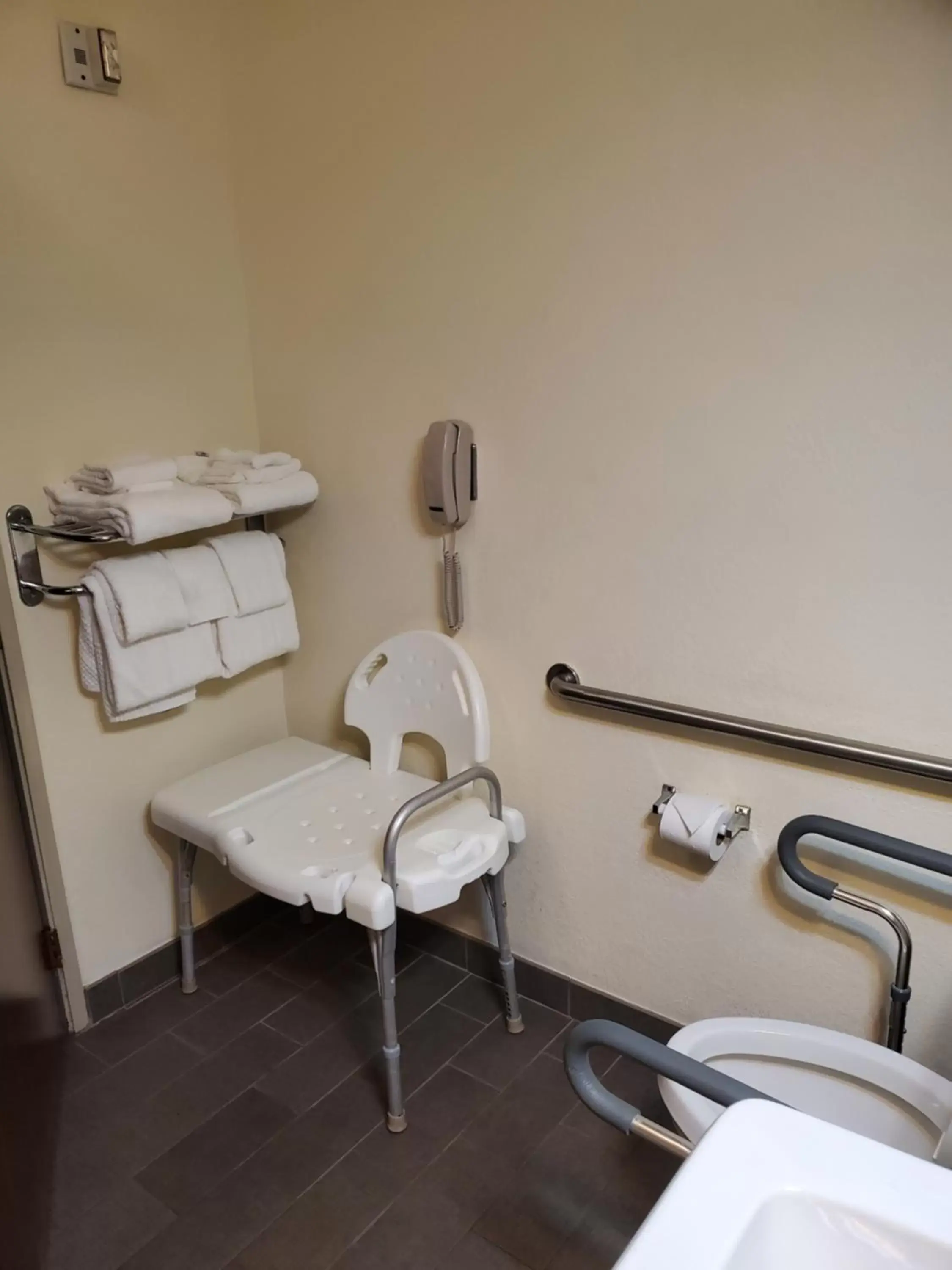 Bathroom in Sleep Inn & Suites Jacksonville near Camp Lejeune
