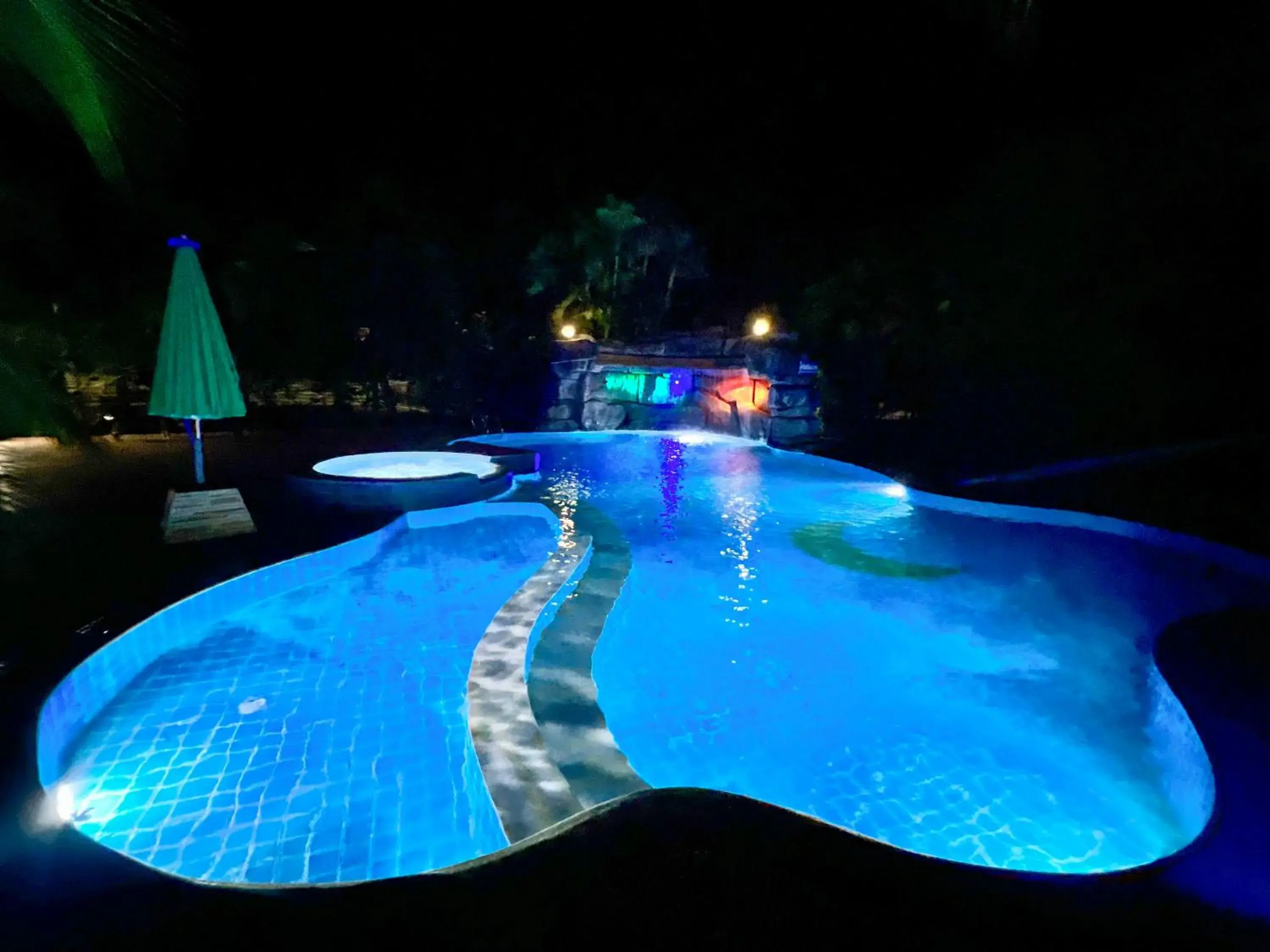 Night, Swimming Pool in Baan Faa Talay Chan