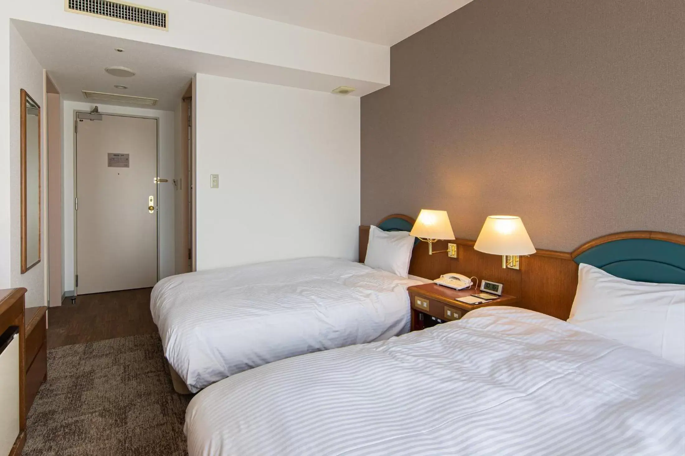 Bed in Hotel Crescent Asahikawa