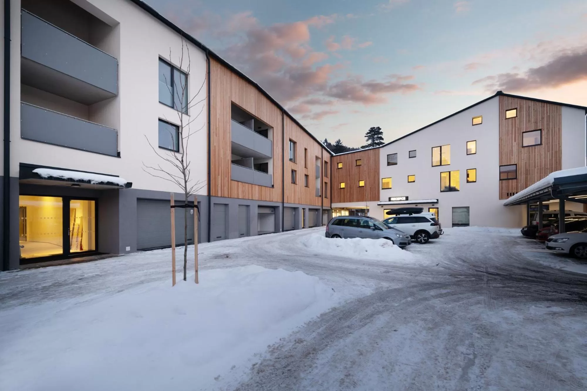 Property building, Winter in Resort Vrchlabí
