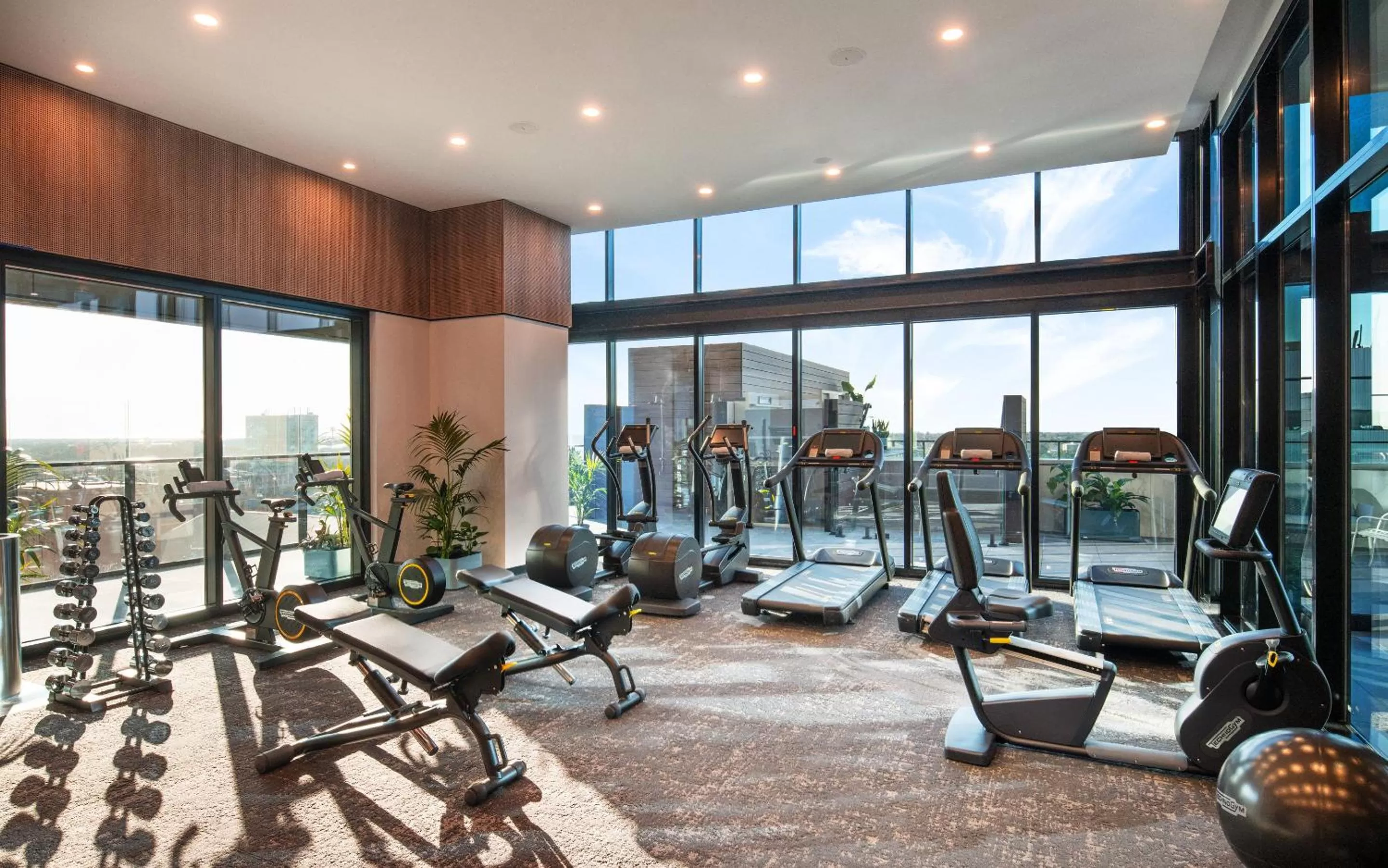 Fitness centre/facilities in Crowne Plaza Adelaide by IHG
