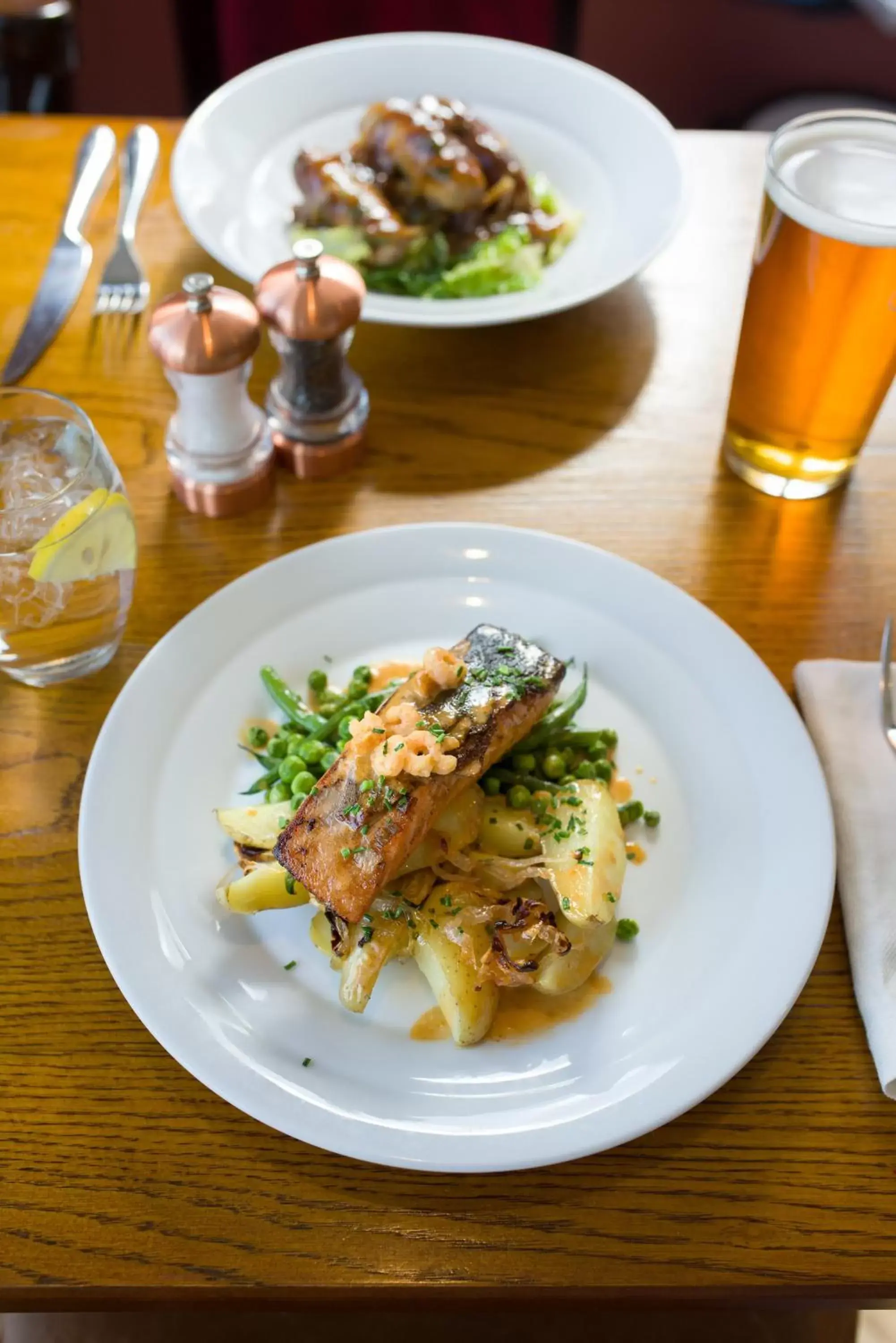 Food close-up, Lunch and Dinner in The Peacock at Barlow