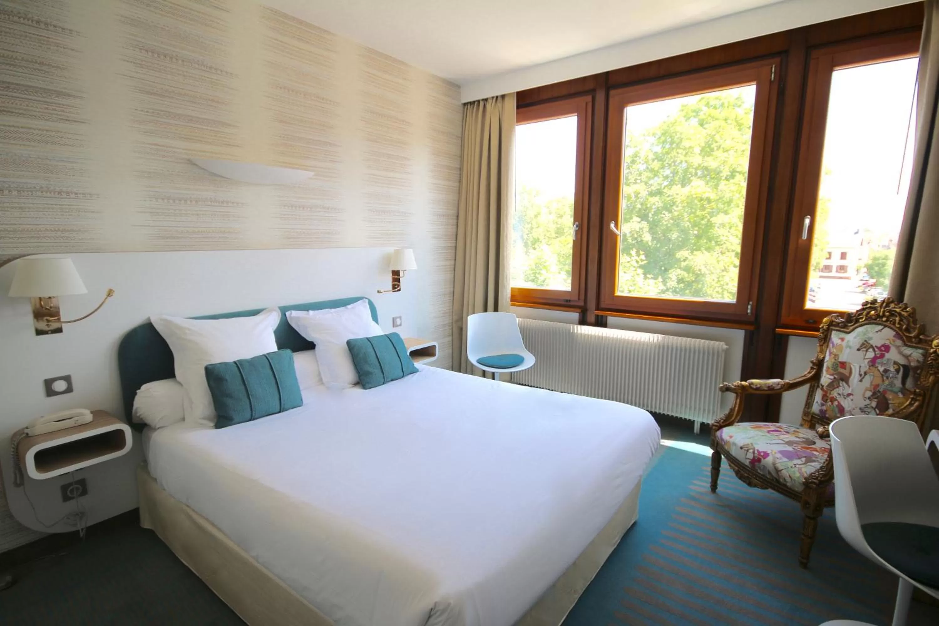 Bed in Hôtel Restaurant Vaillant proche Europapark Rulantica