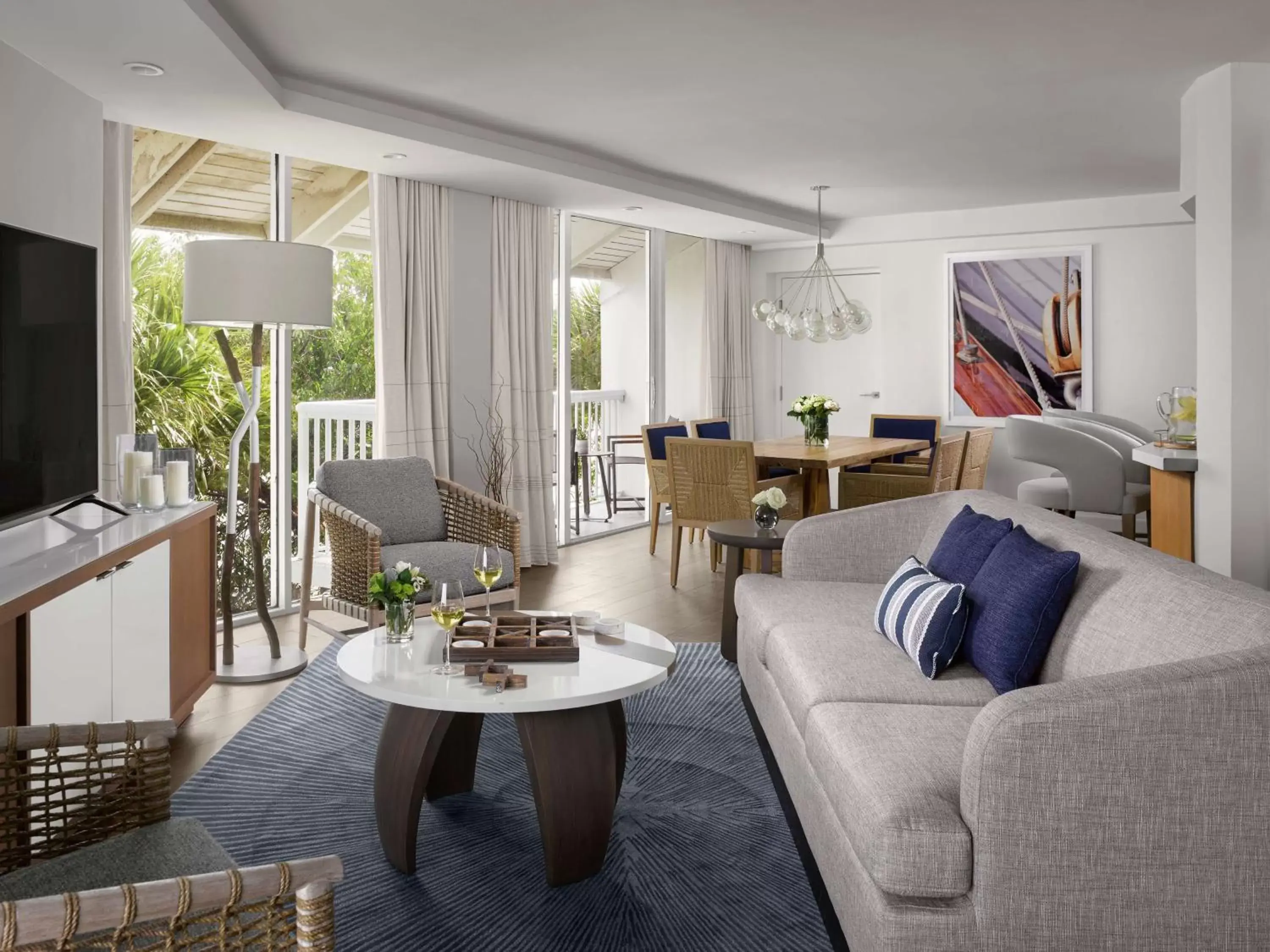 Living room, Seating Area in Hilton Fort Lauderdale Marina
