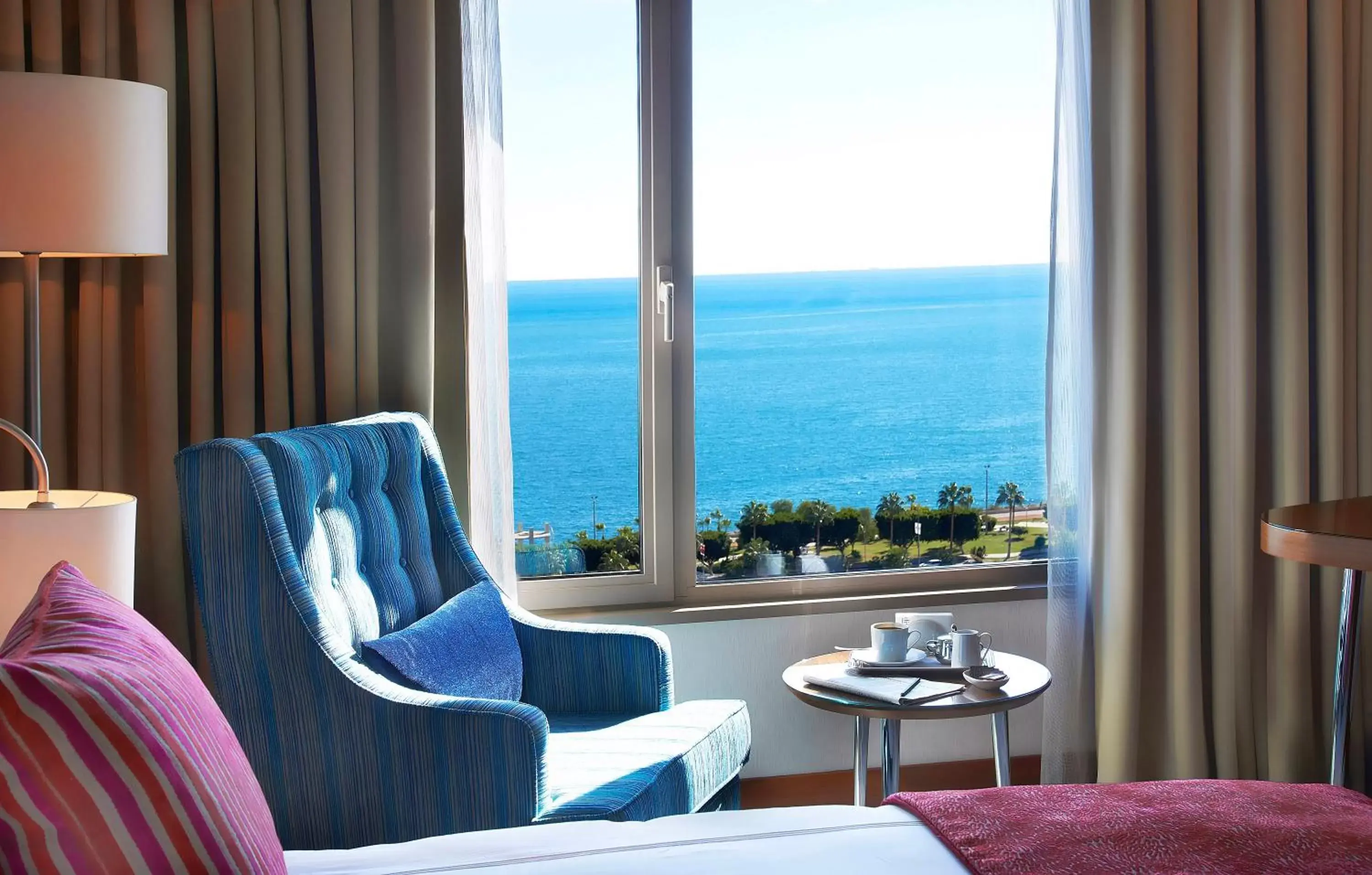 Superior Twin Room with Sea View in Divan Mersin