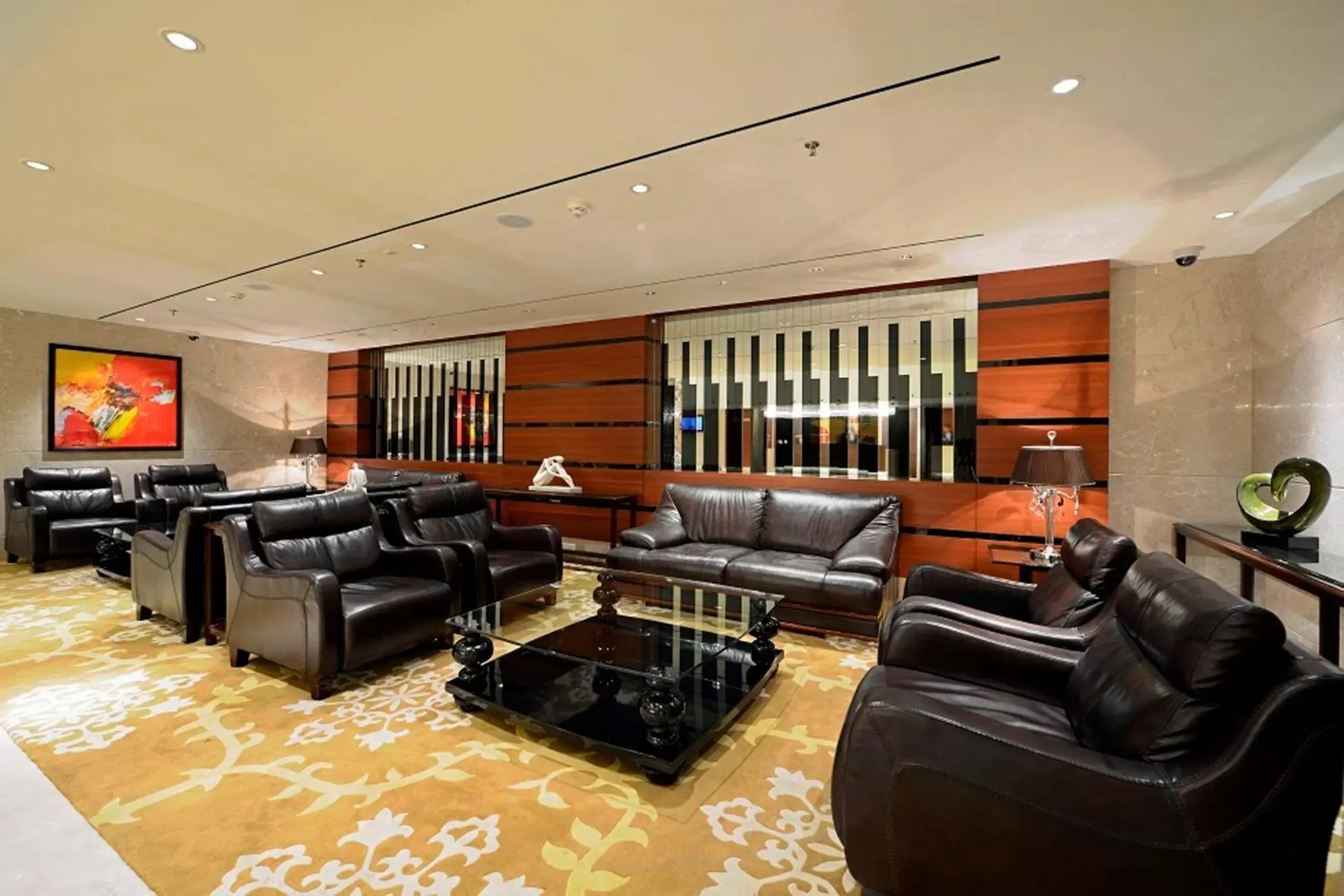 Communal lounge/ TV room, Lobby/Reception in Radisson Blu Hotel Ahmedabad