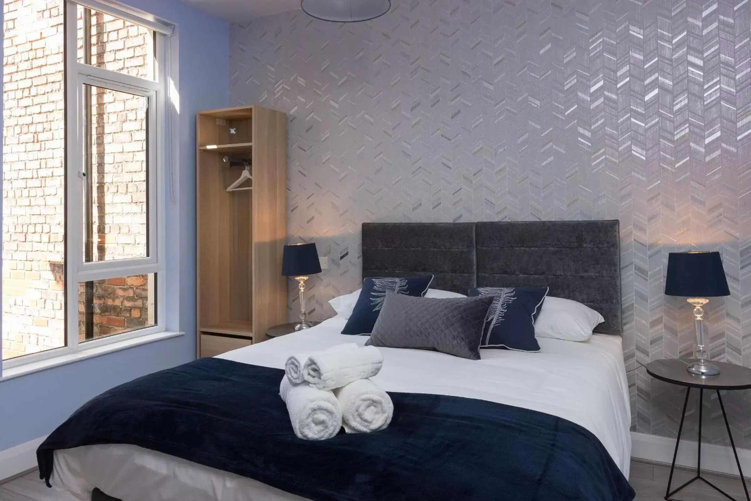 Bedroom, Bed in Titanic Guest 4 Star Boutique- Tourism NI certified- Free parking Bedroom, Bed in Titanic Guest 4 Star Boutique- Tourism NI certified- Free parking