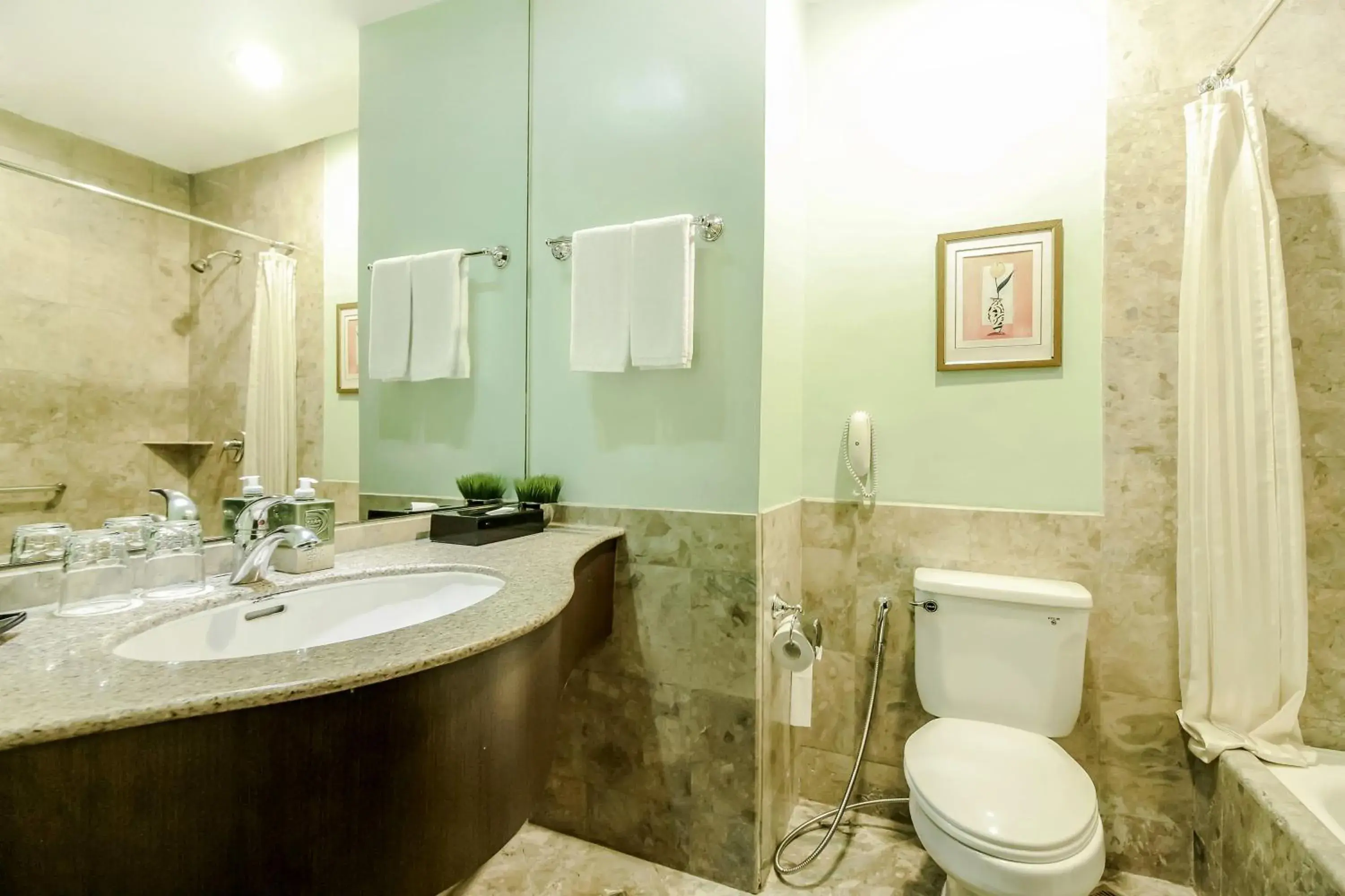 Shower, Bathroom in Makati Palace Hotel