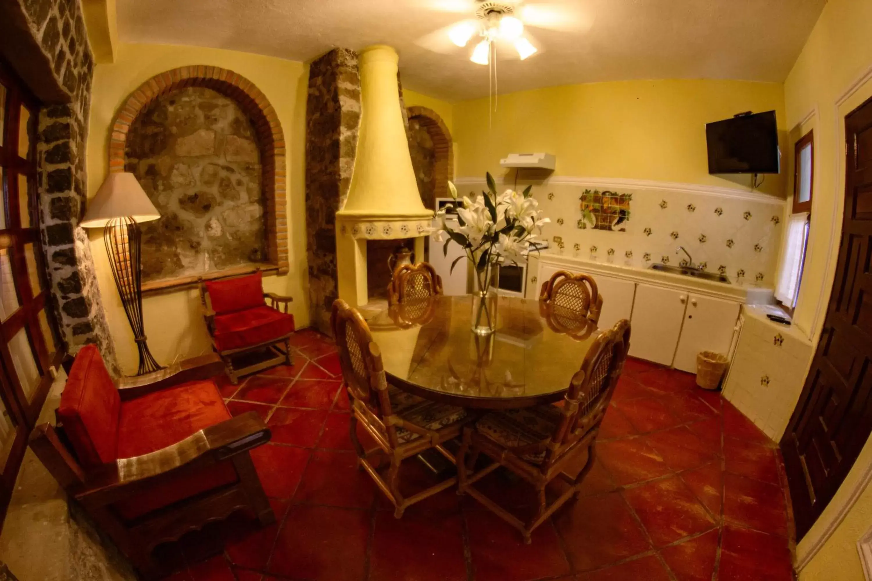 Living room in Hacienda de las Flores