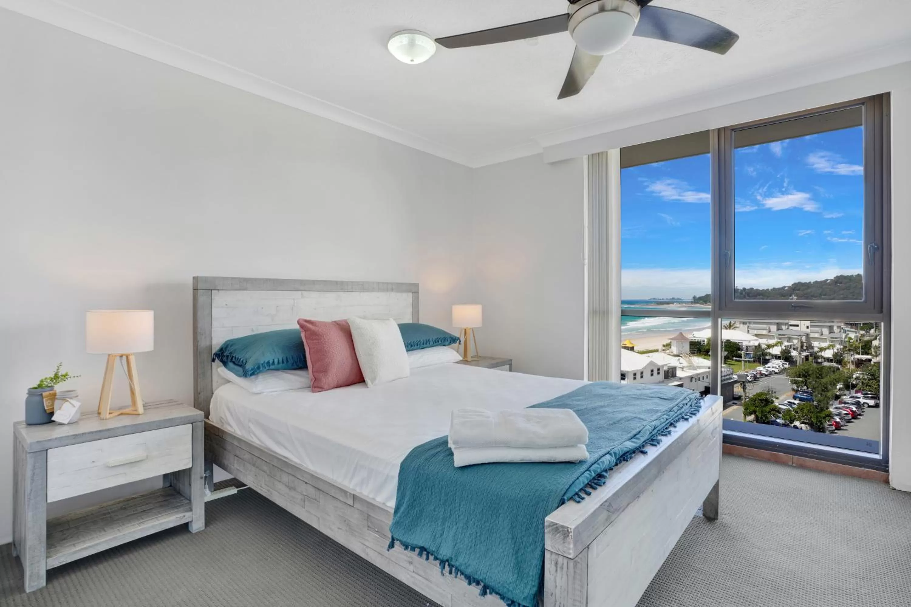 Bed in Beach Palms Holiday Apartments