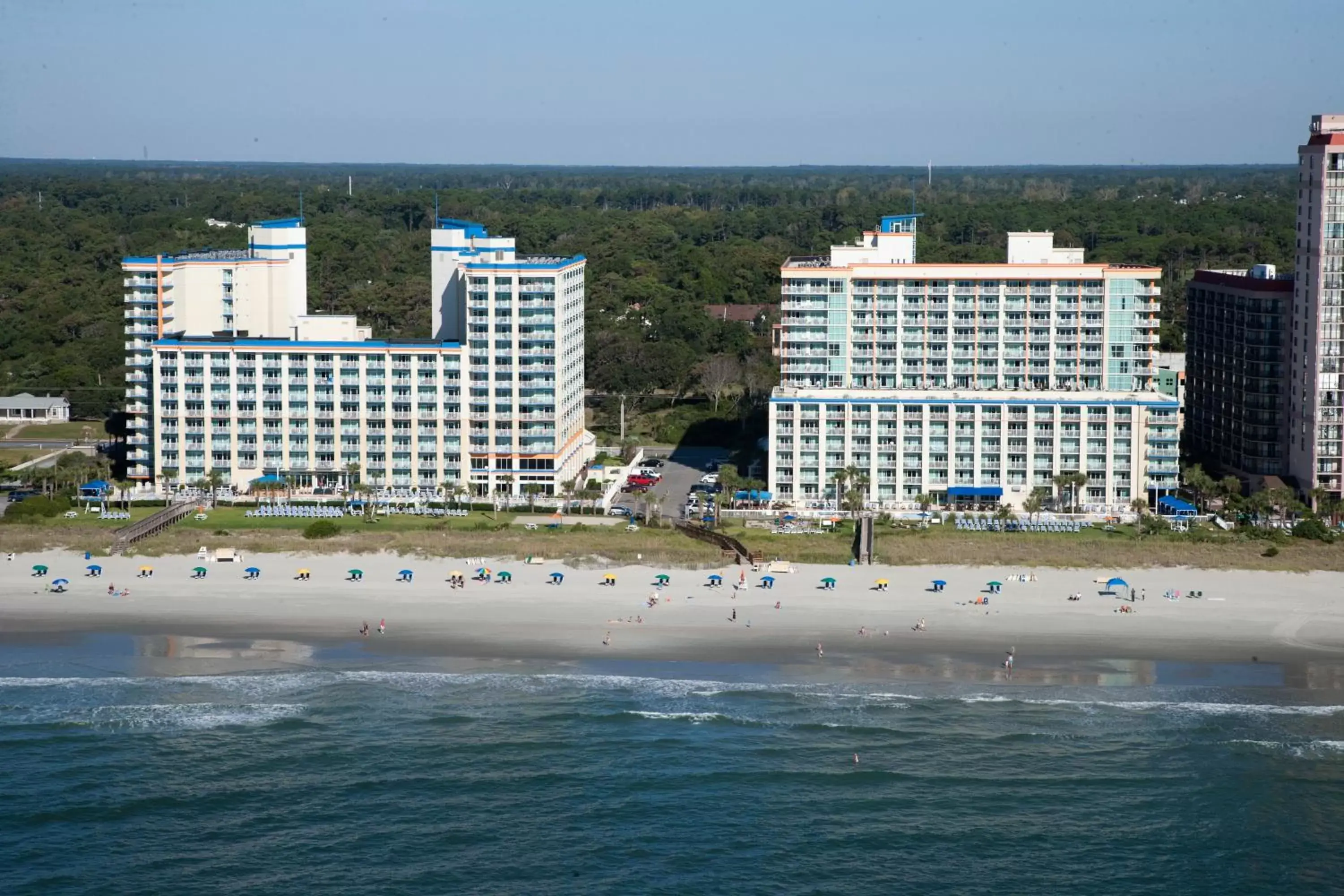 Facade/entrance, Bird's-eye View in Dunes Village