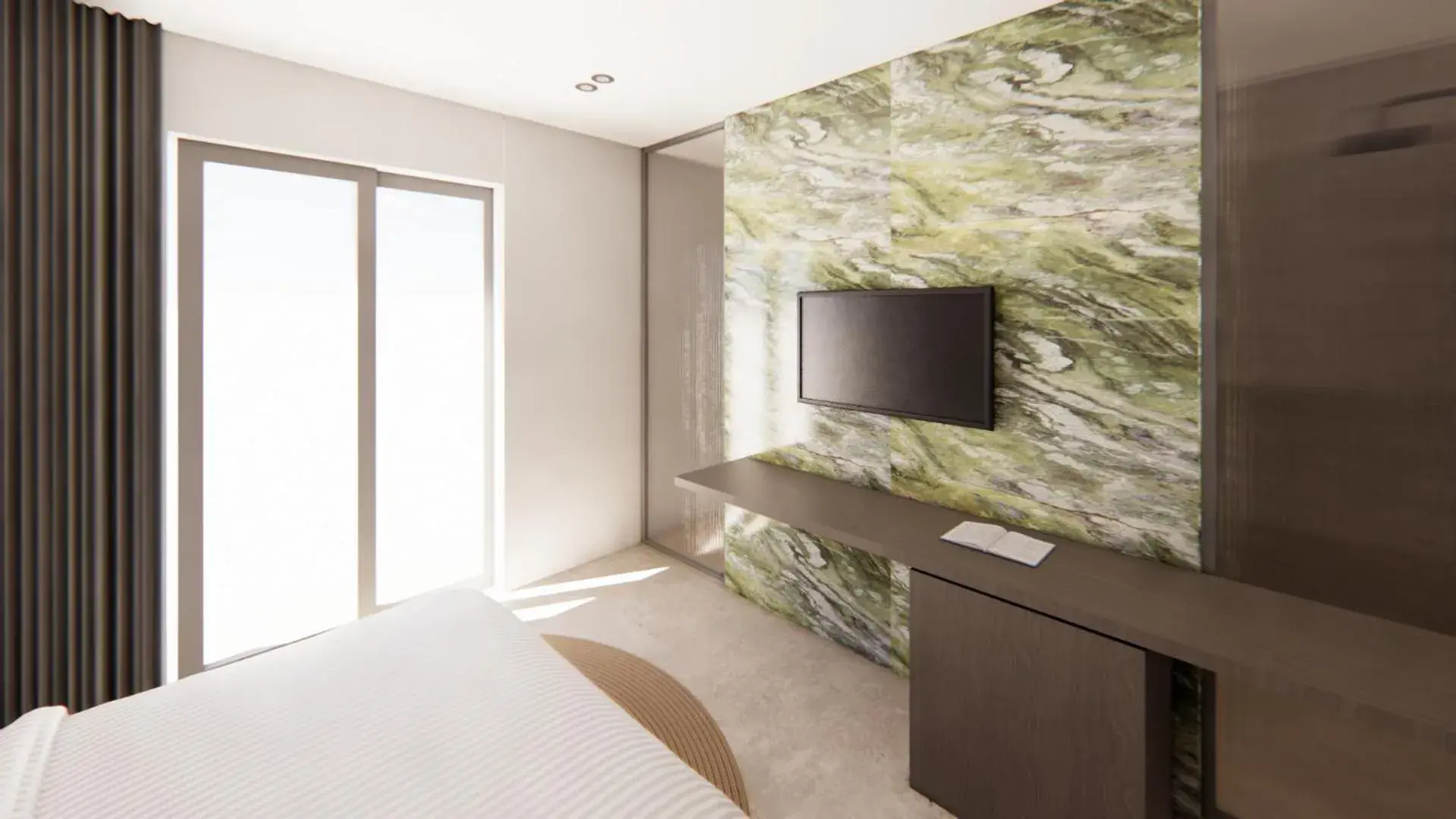 TV and multimedia, Bed in Astron Hotel Rhodes TV and multimedia, Bed in Astron Hotel Rhodes