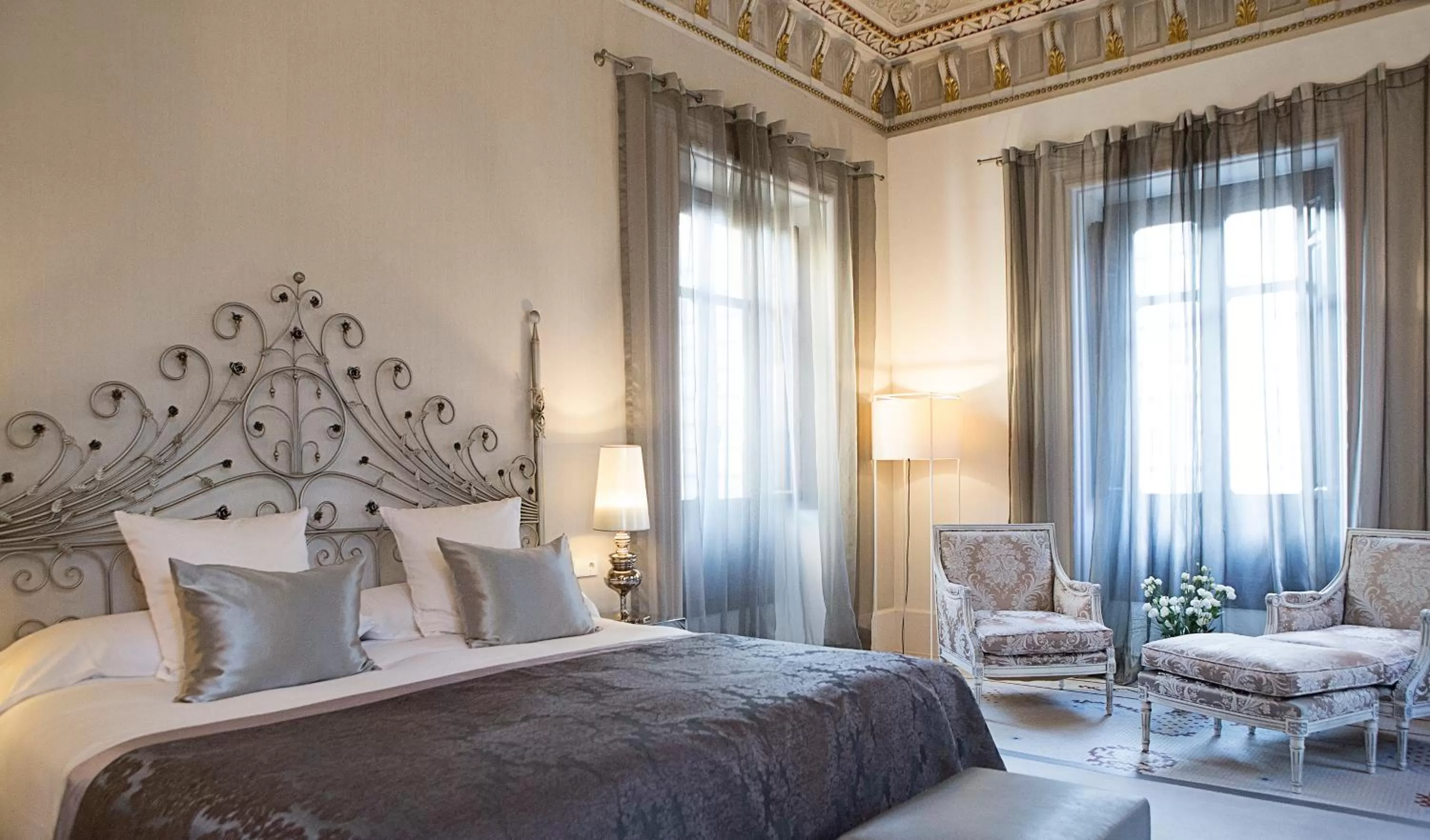 Decorative detail, Bed in Hospes Palacio de los Patos, a Member of Design Hotels