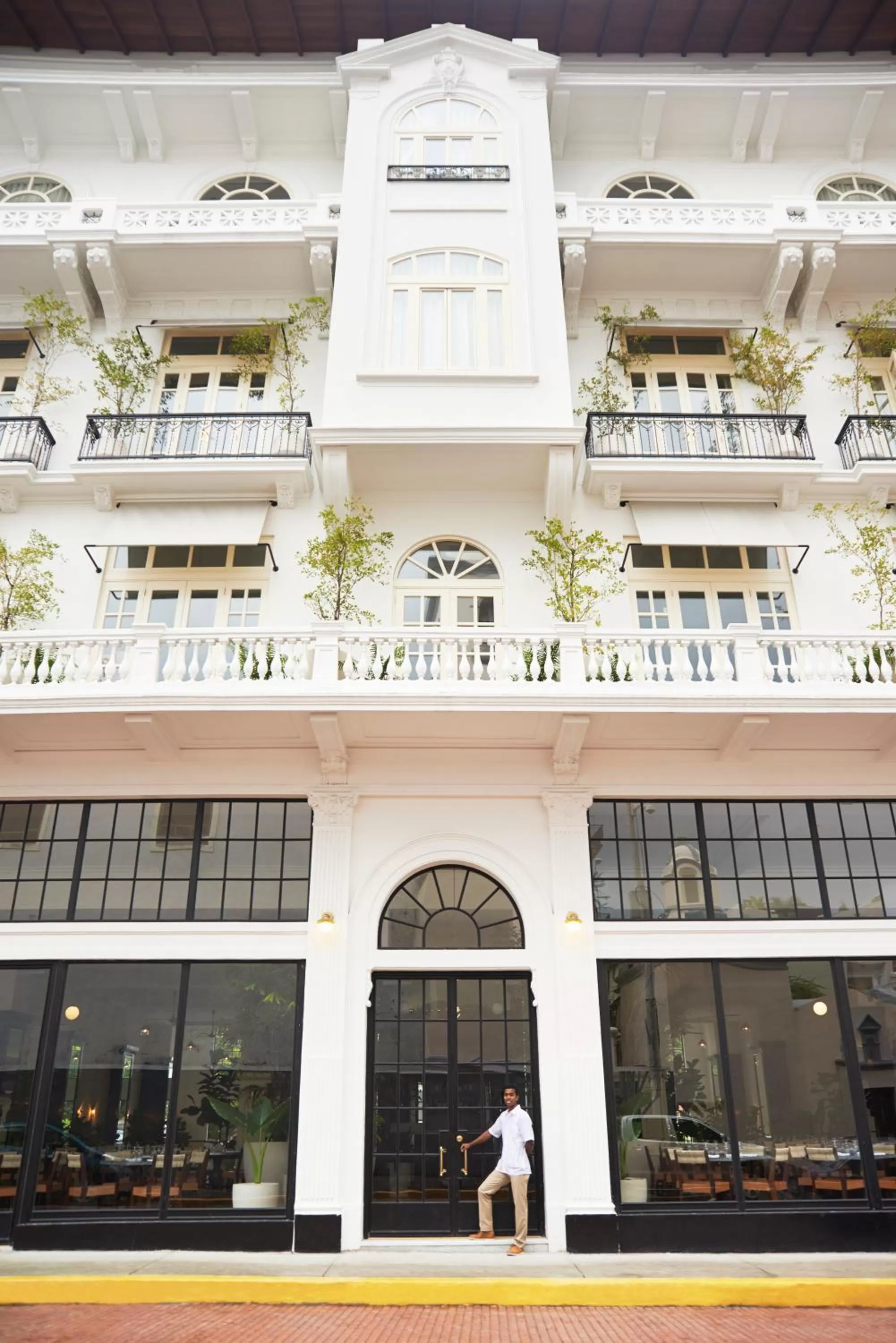 Facade/entrance in American Trade Hotel