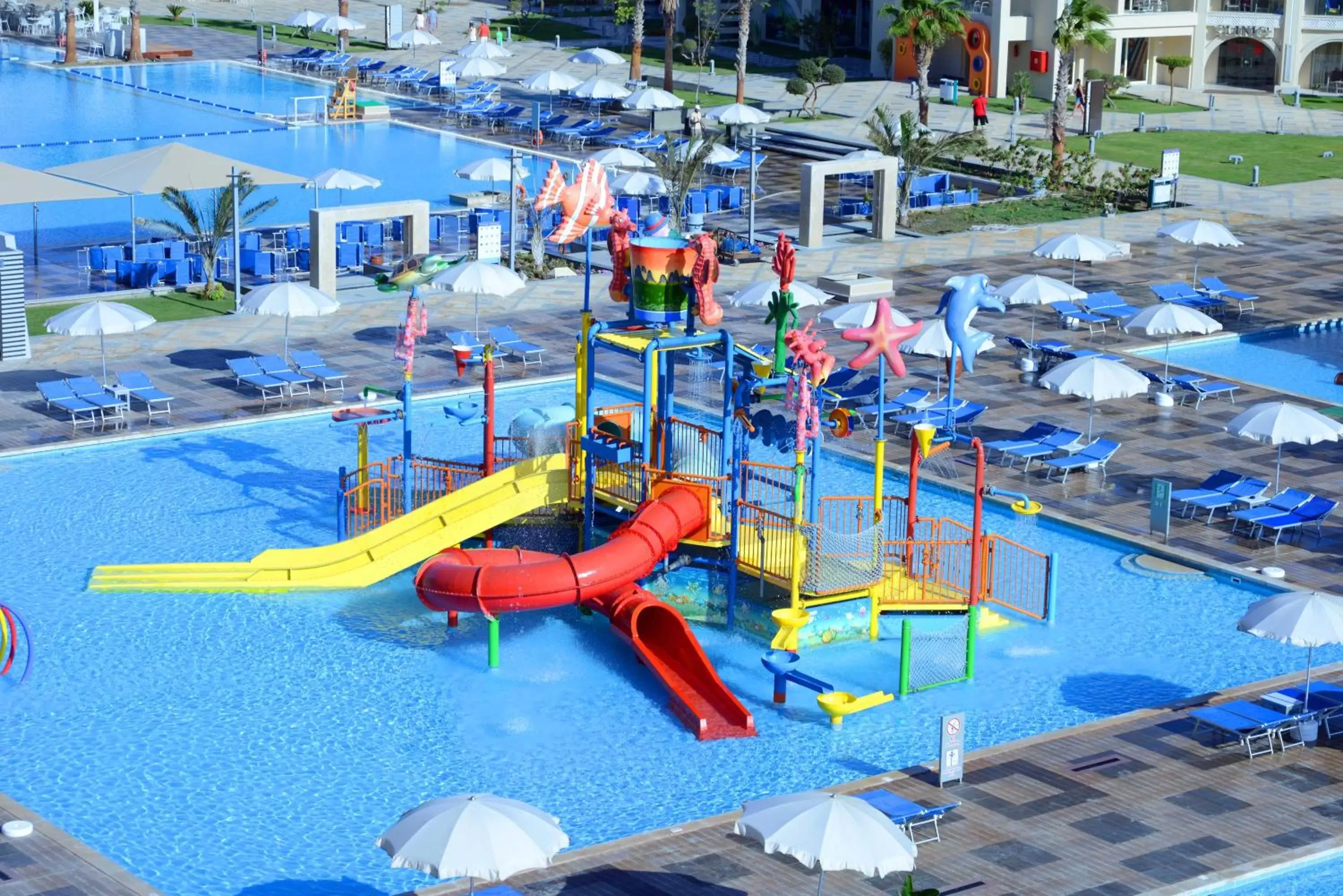 Swimming pool, Water Park in Pickalbatros White Beach Resort - Hurghada