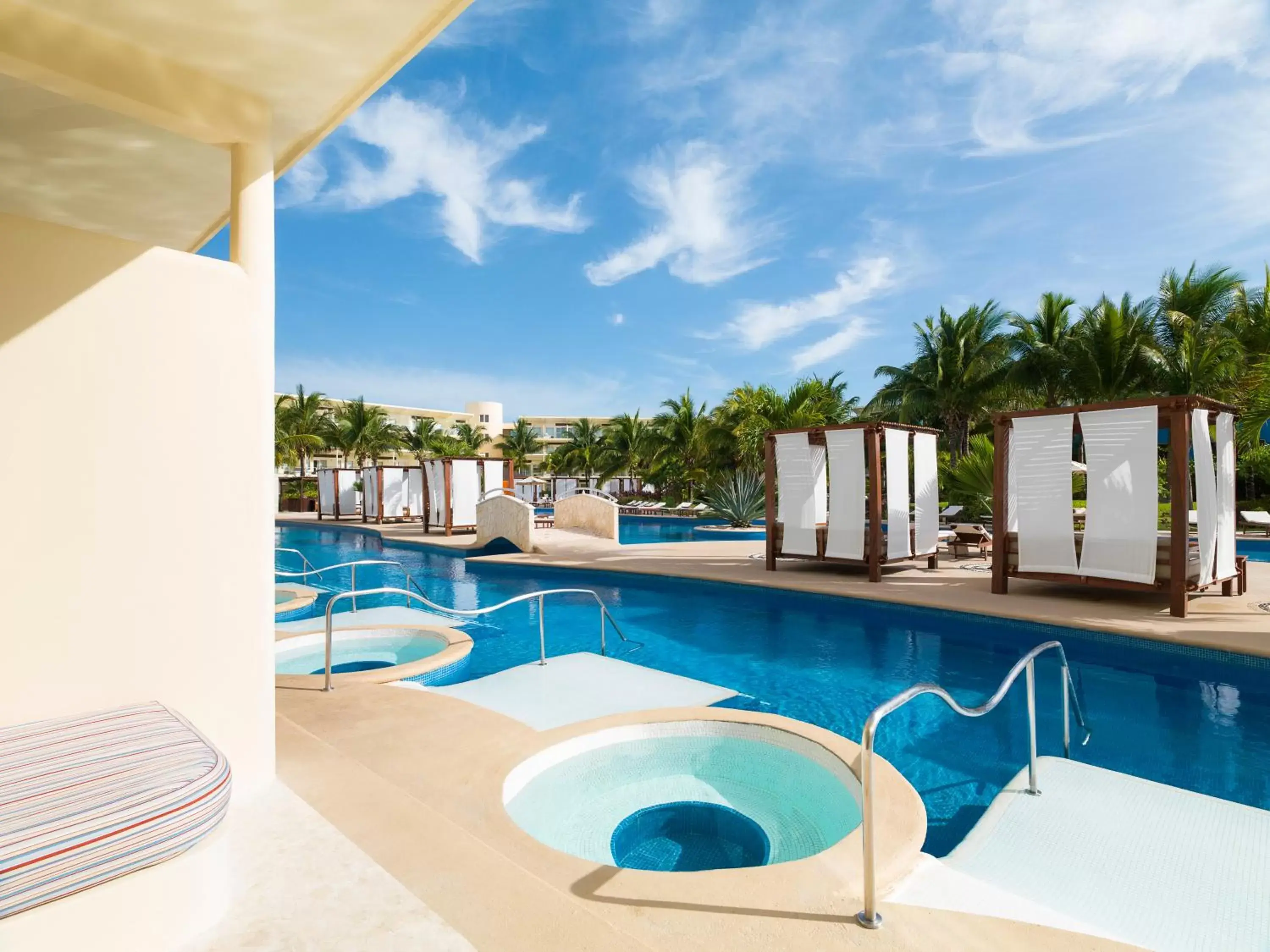 Balcony/Terrace, Swimming Pool in Azul Beach Resort Riviera Cancun, Gourmet All Inclusive by Karisma