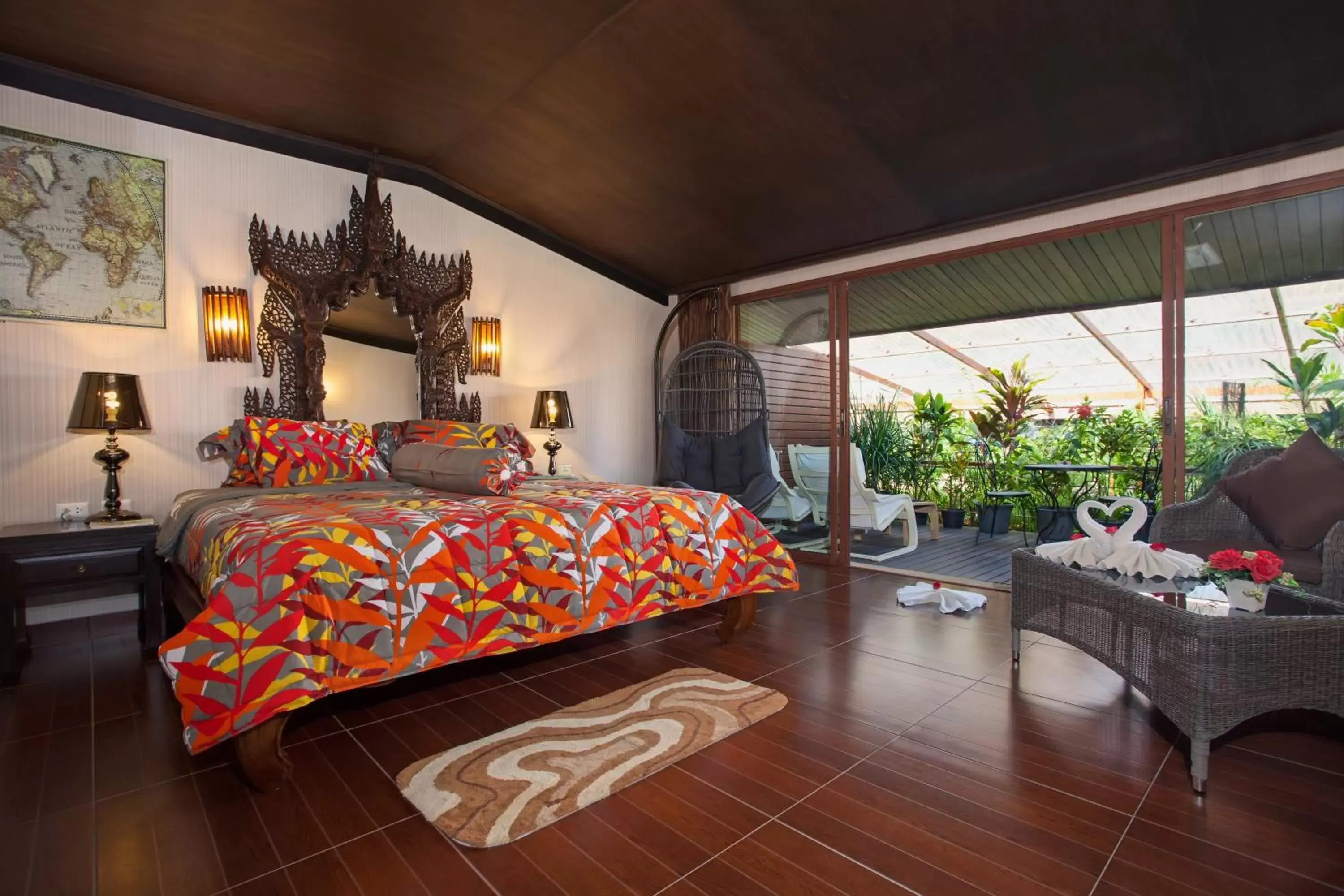 Living room, Bed in Tropica Bungalow Beach Hotel - SHA Extra Plus