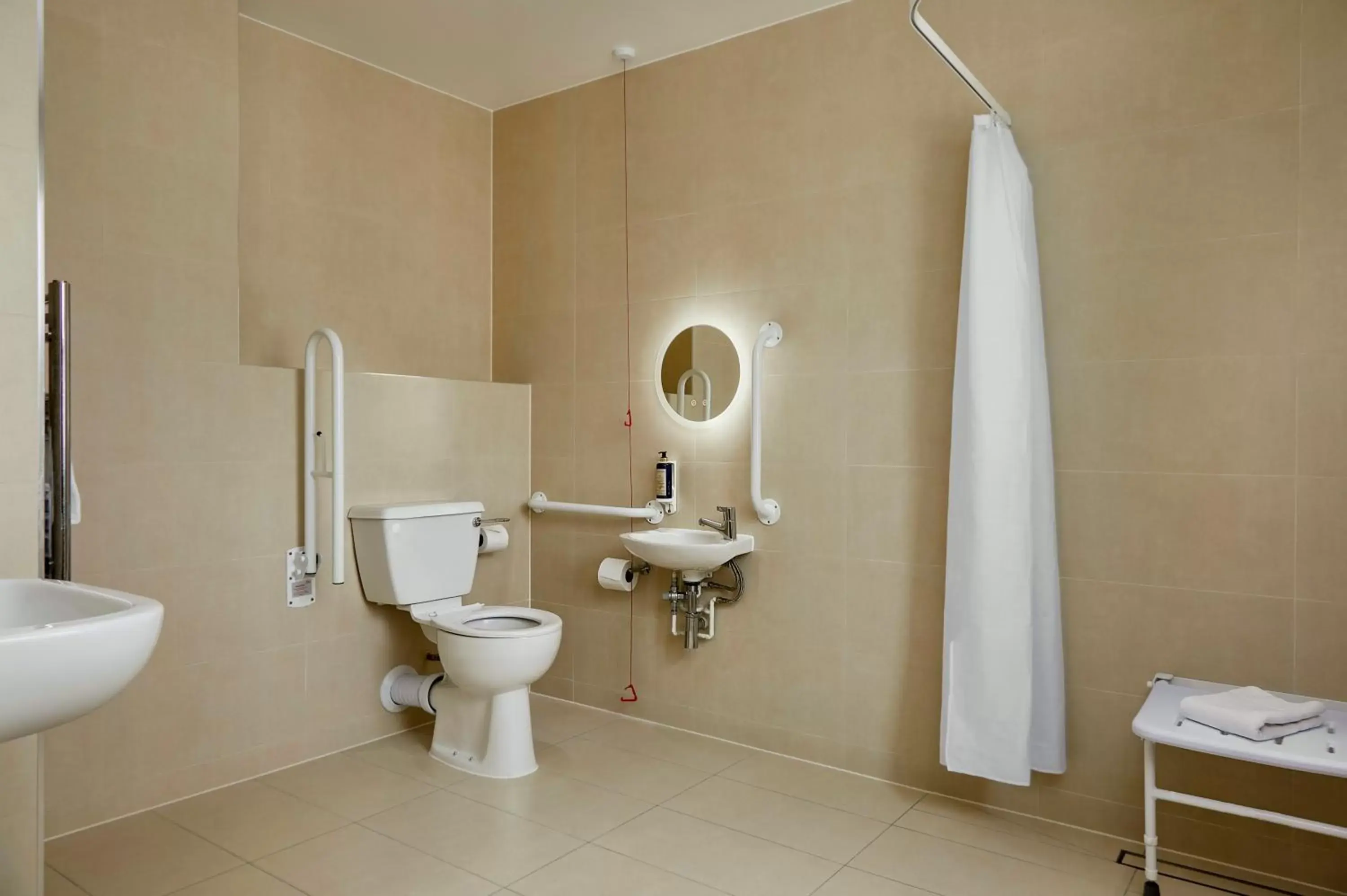 Facility for disabled guests, Bathroom in Seraphine Hammersmith Hotel