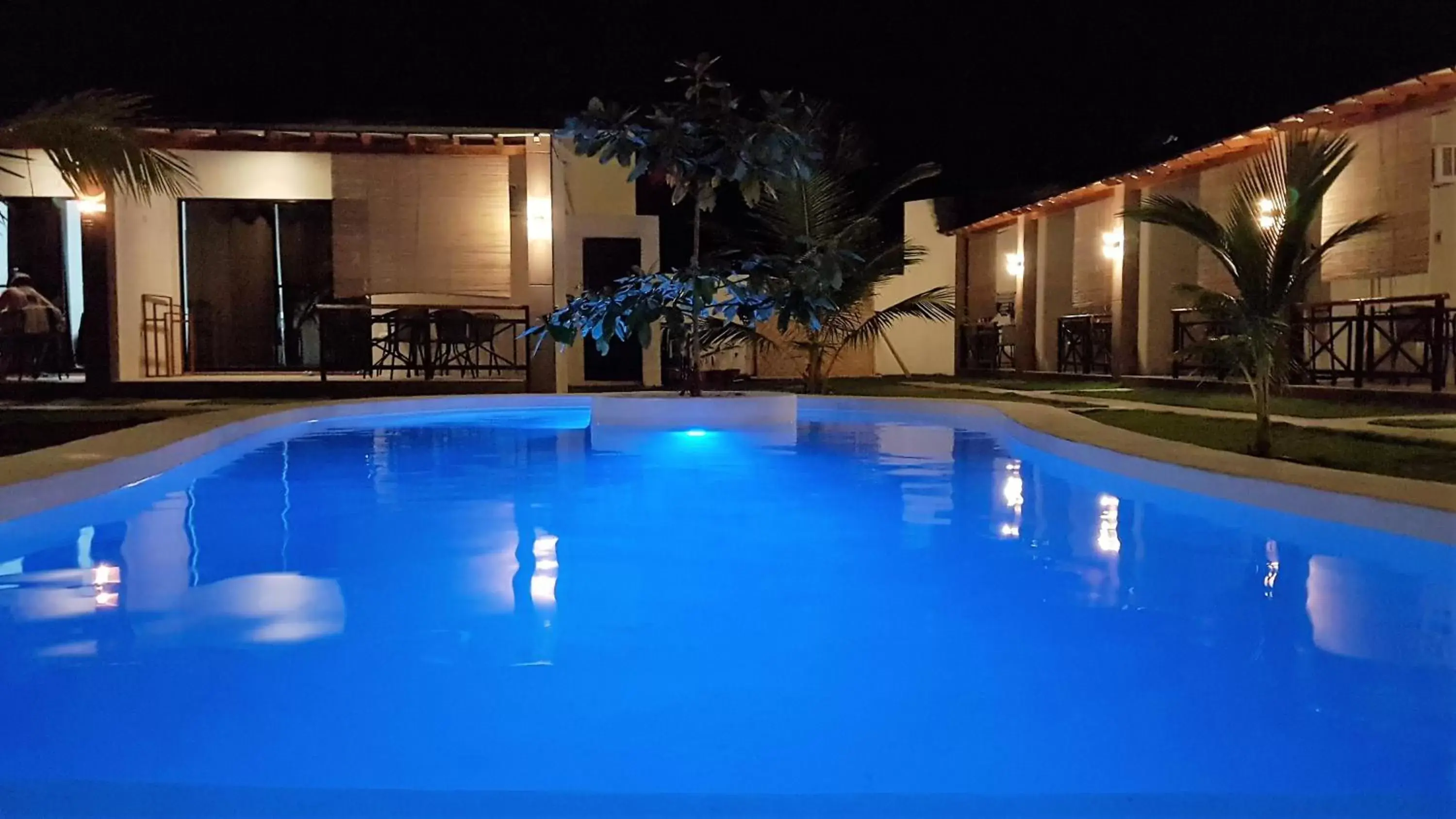 Night, Swimming Pool in Positano Alona Beach Panglao