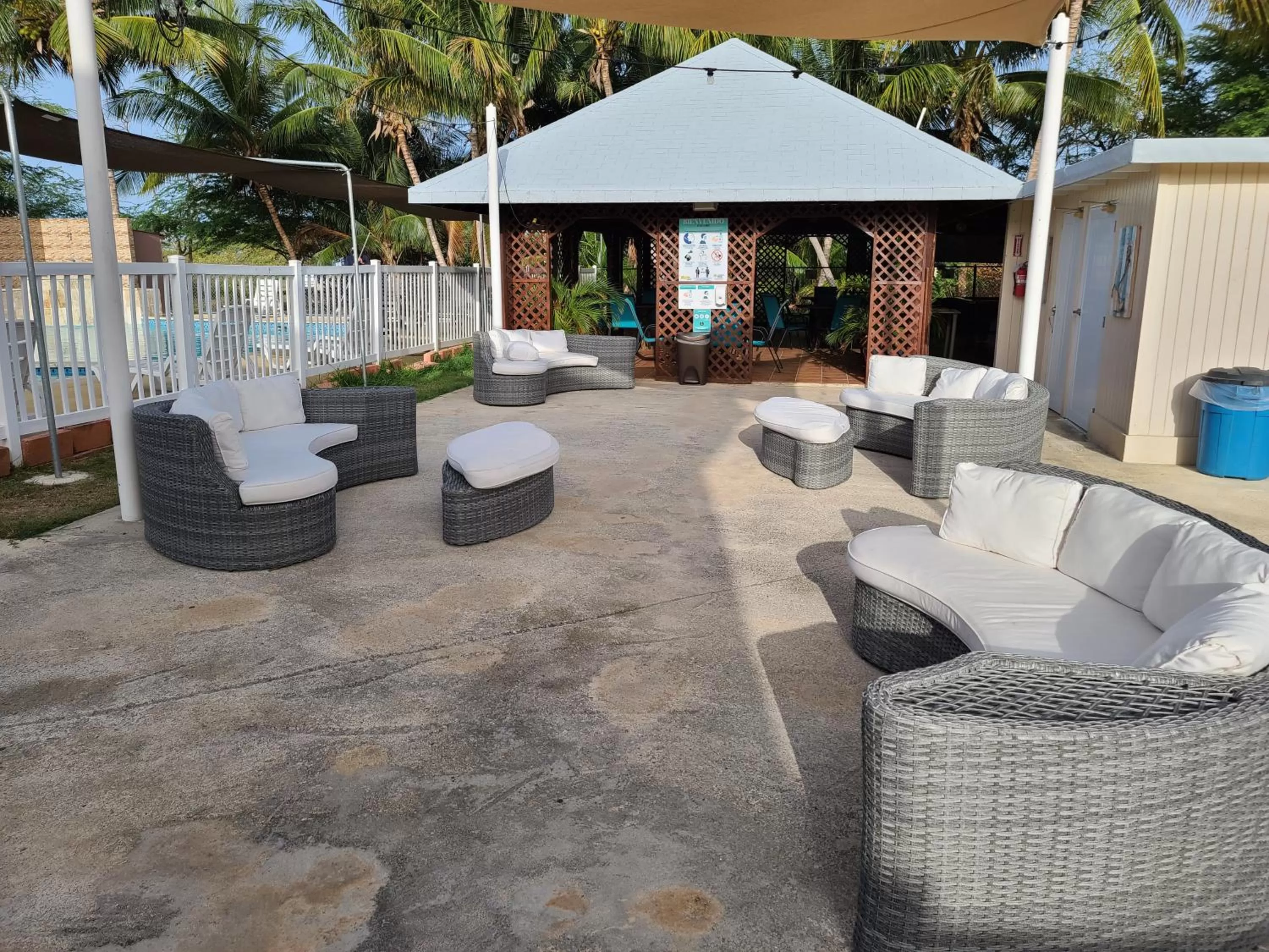 Patio in Combate Beach Resort