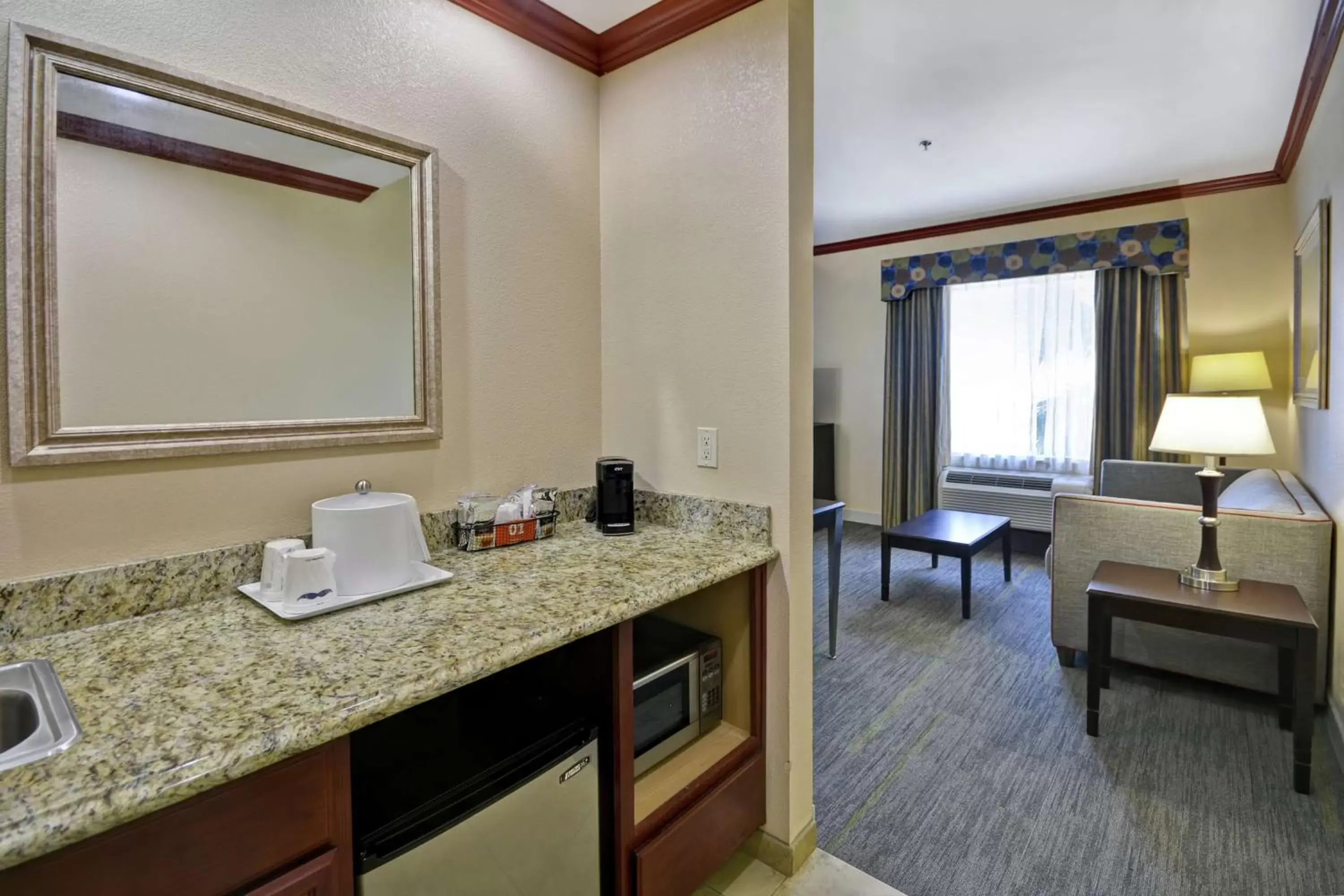 Living room, Bathroom in Hampton Inn & Suites Corpus Christi I-37 - Navigation Boulevard