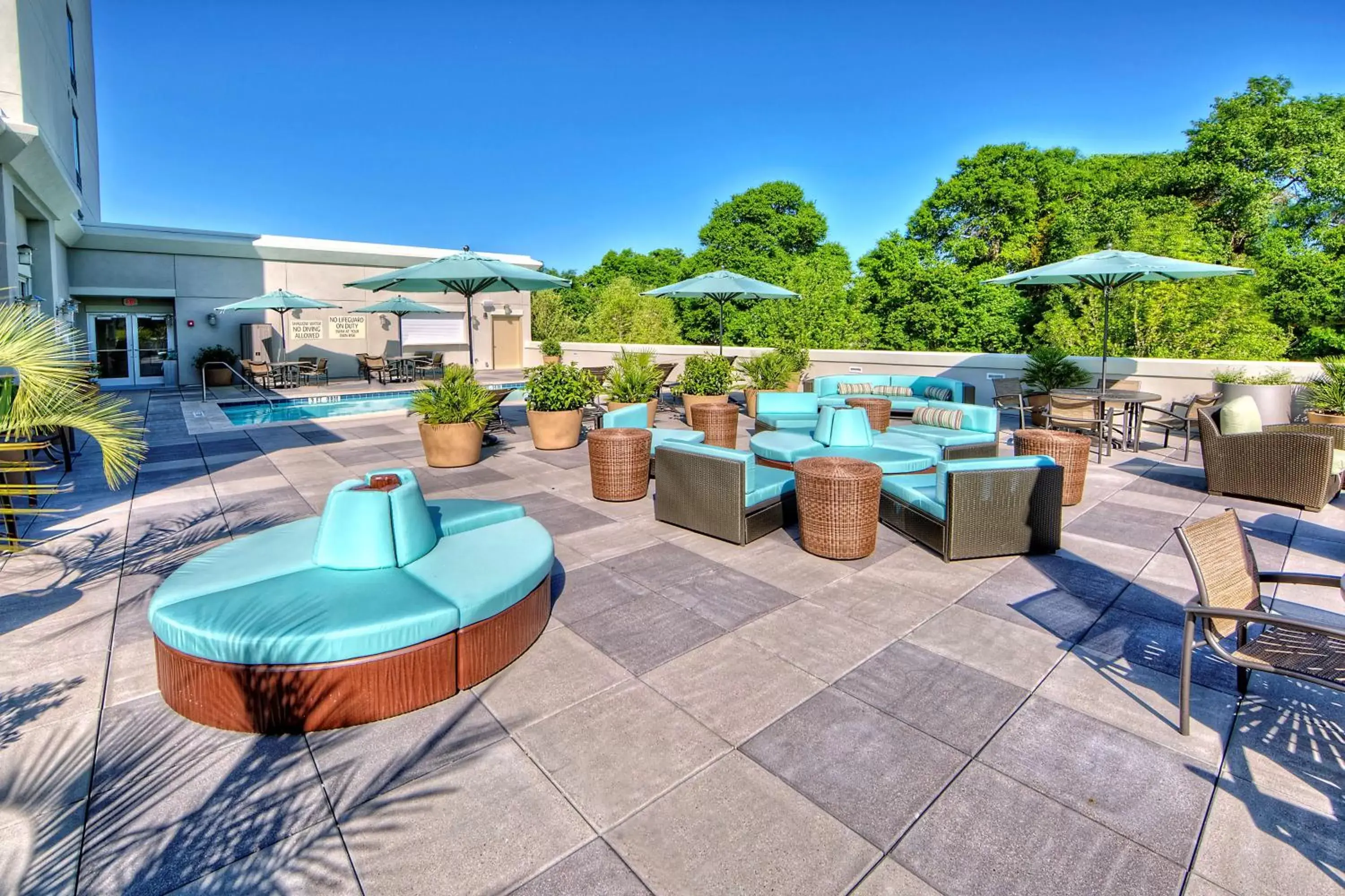 Pool view, Swimming Pool in Hilton Garden Inn Charleston / Mt. Pleasant