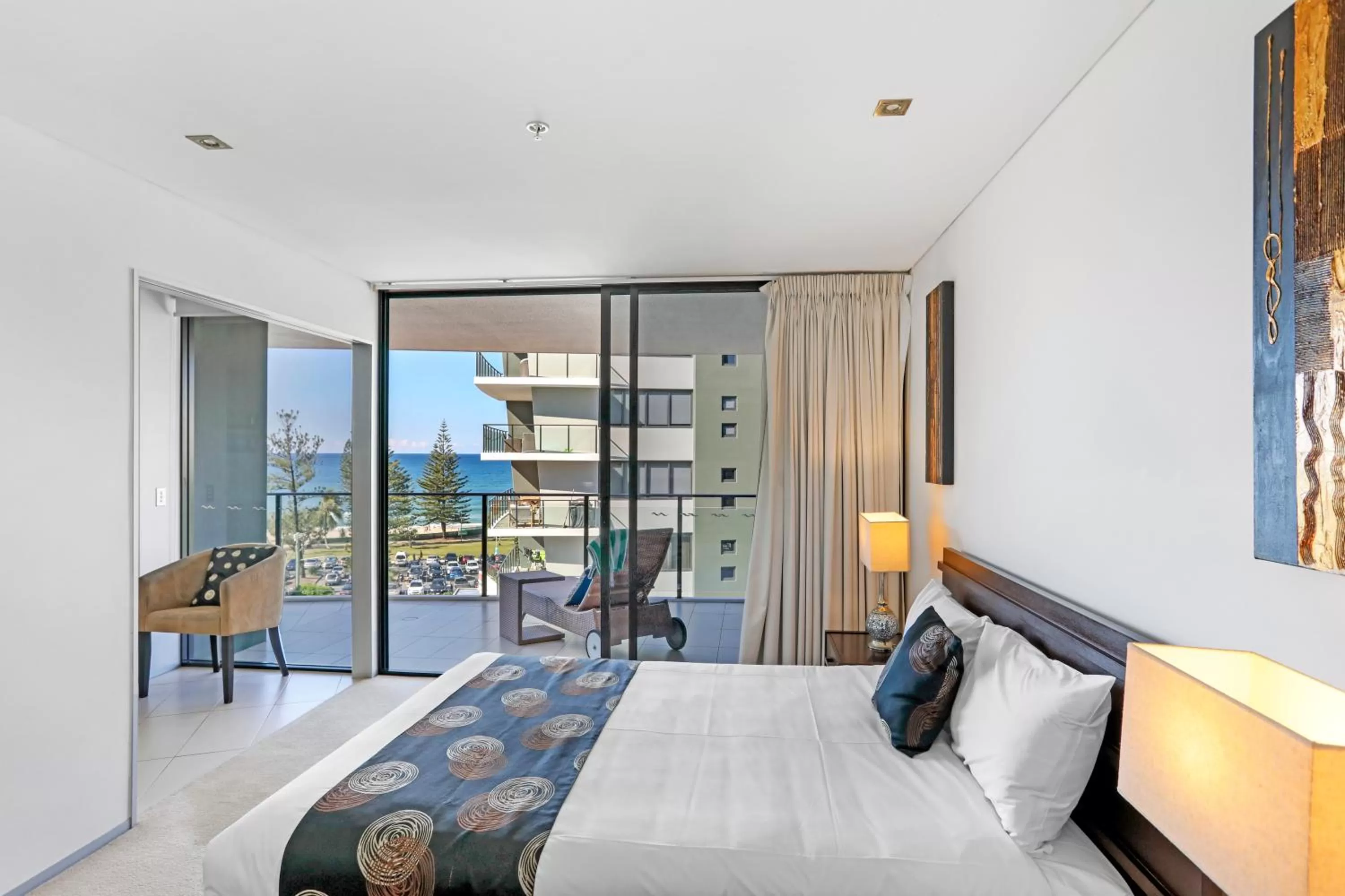 Bedroom, Bed in Ambience on Burleigh Beach