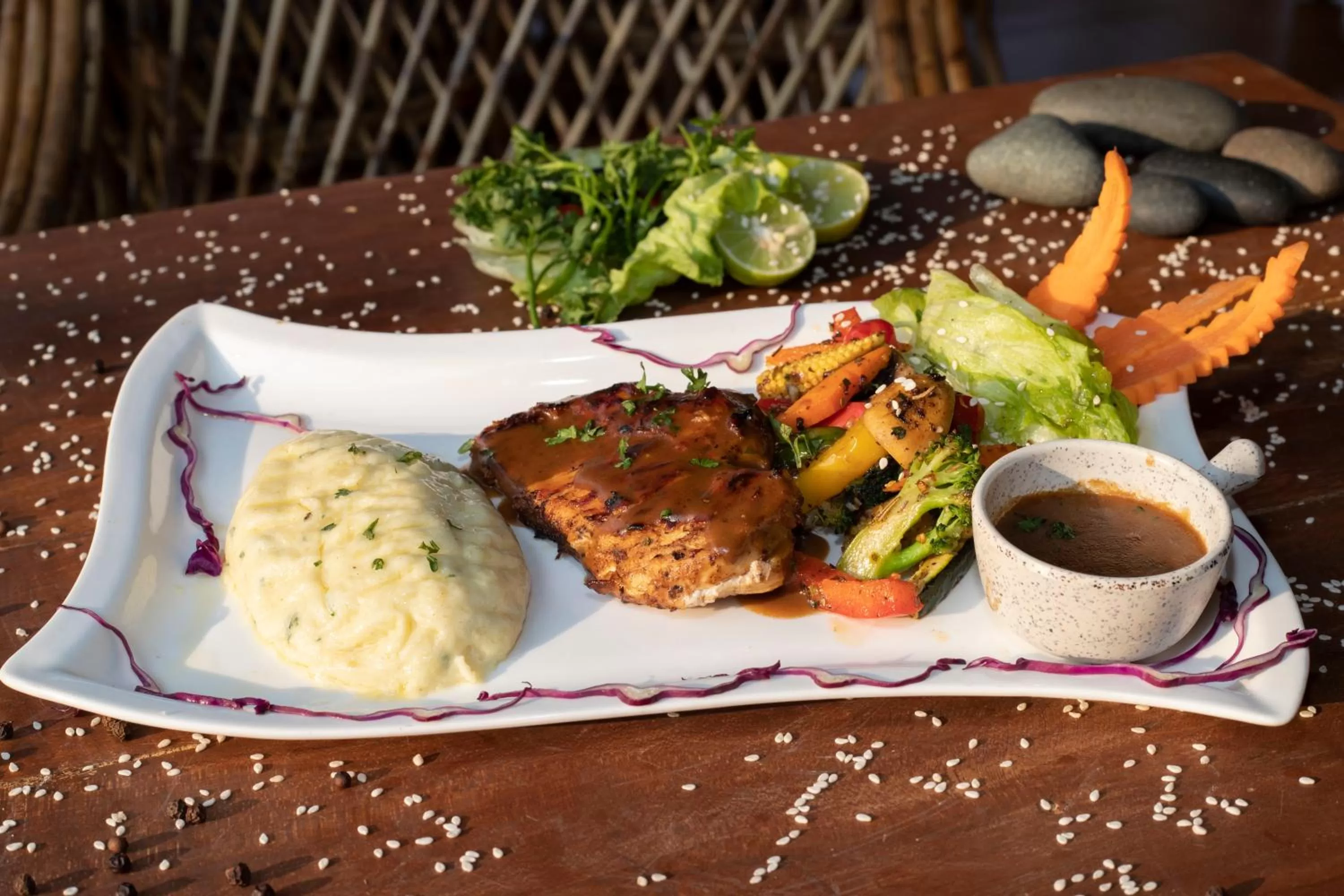 Food and drinks in Wild Berry Resort Agonda