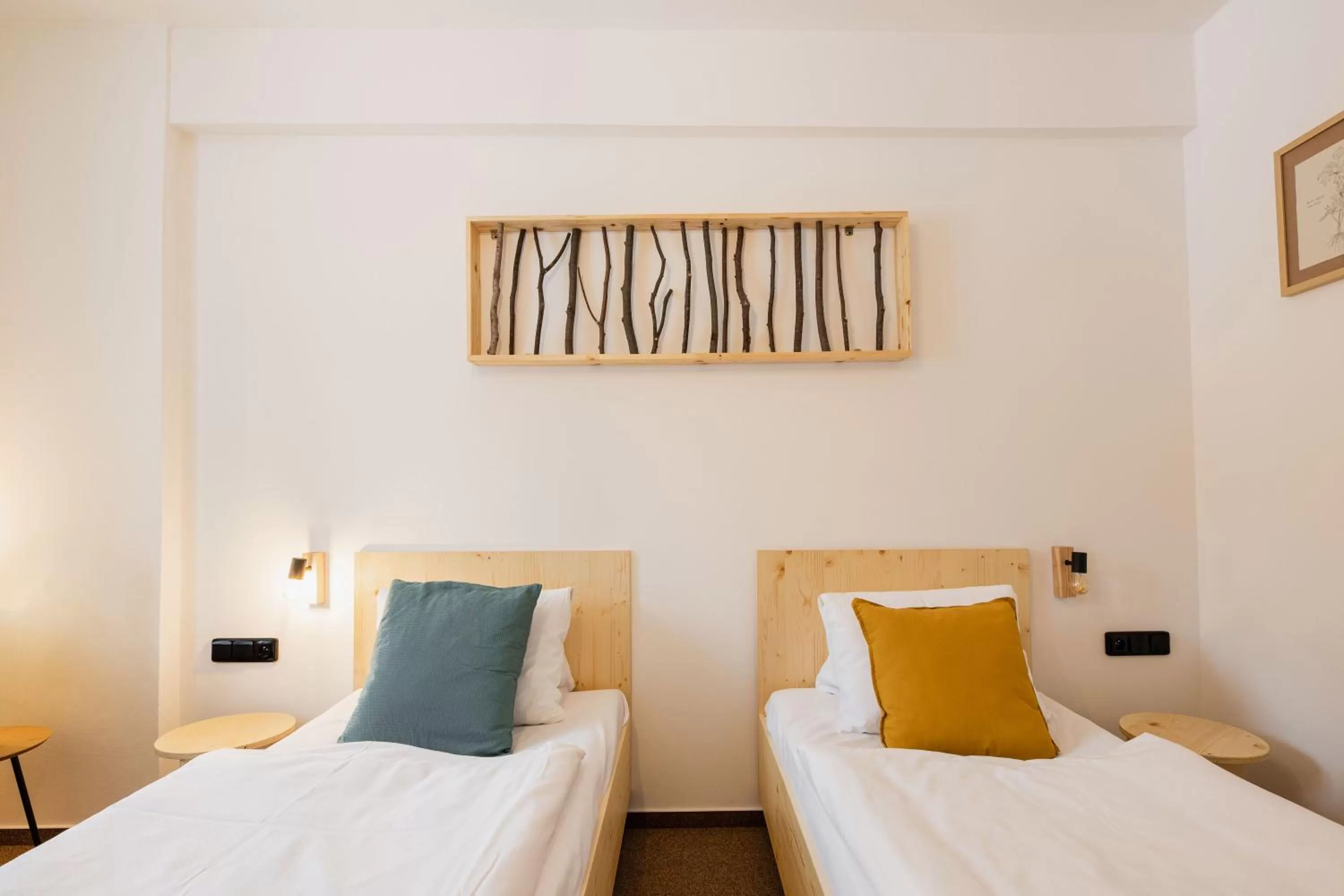 Bed in Hotel Rehavital