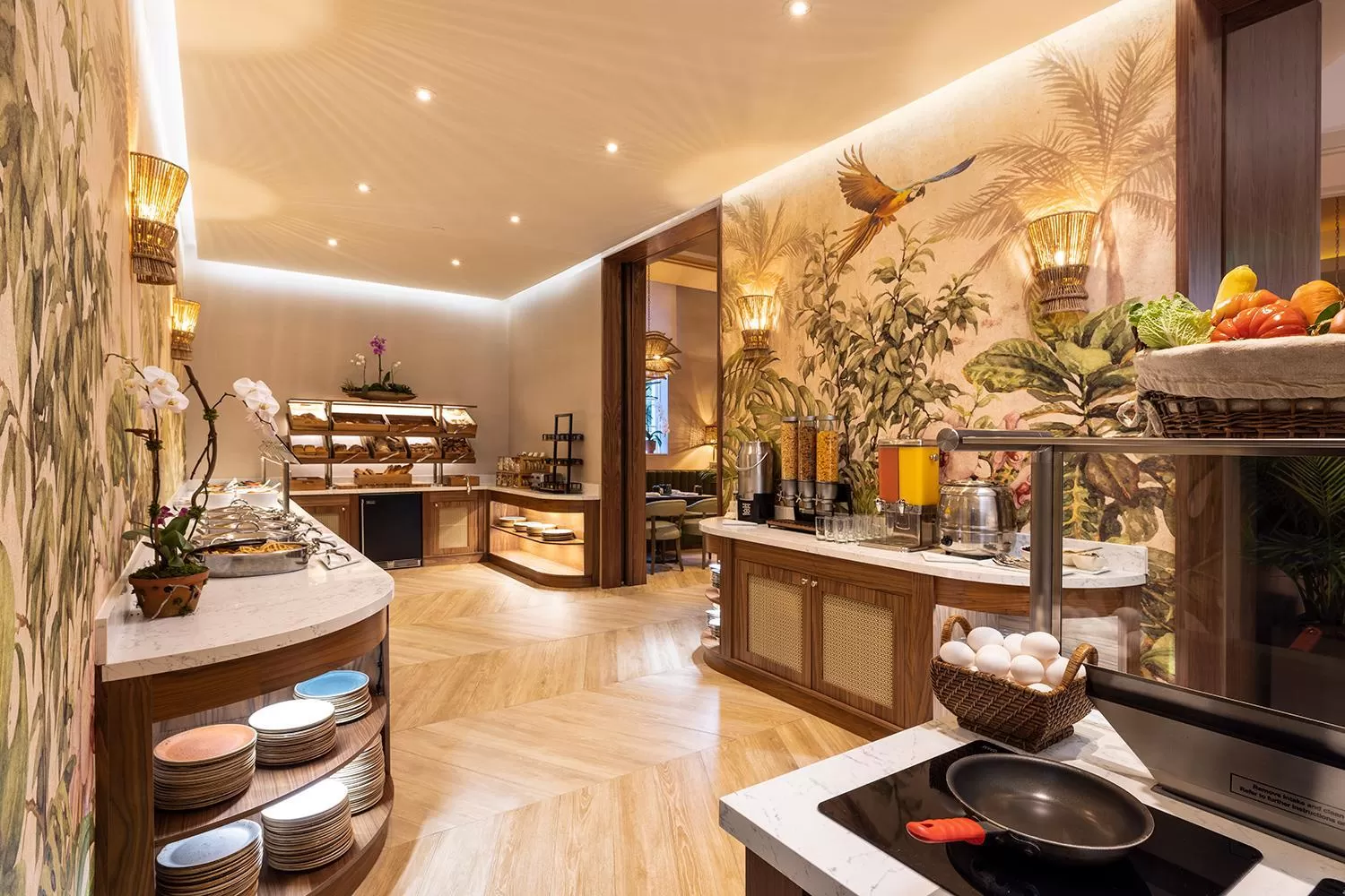 Buffet breakfast in The Palms Hotel & Spa