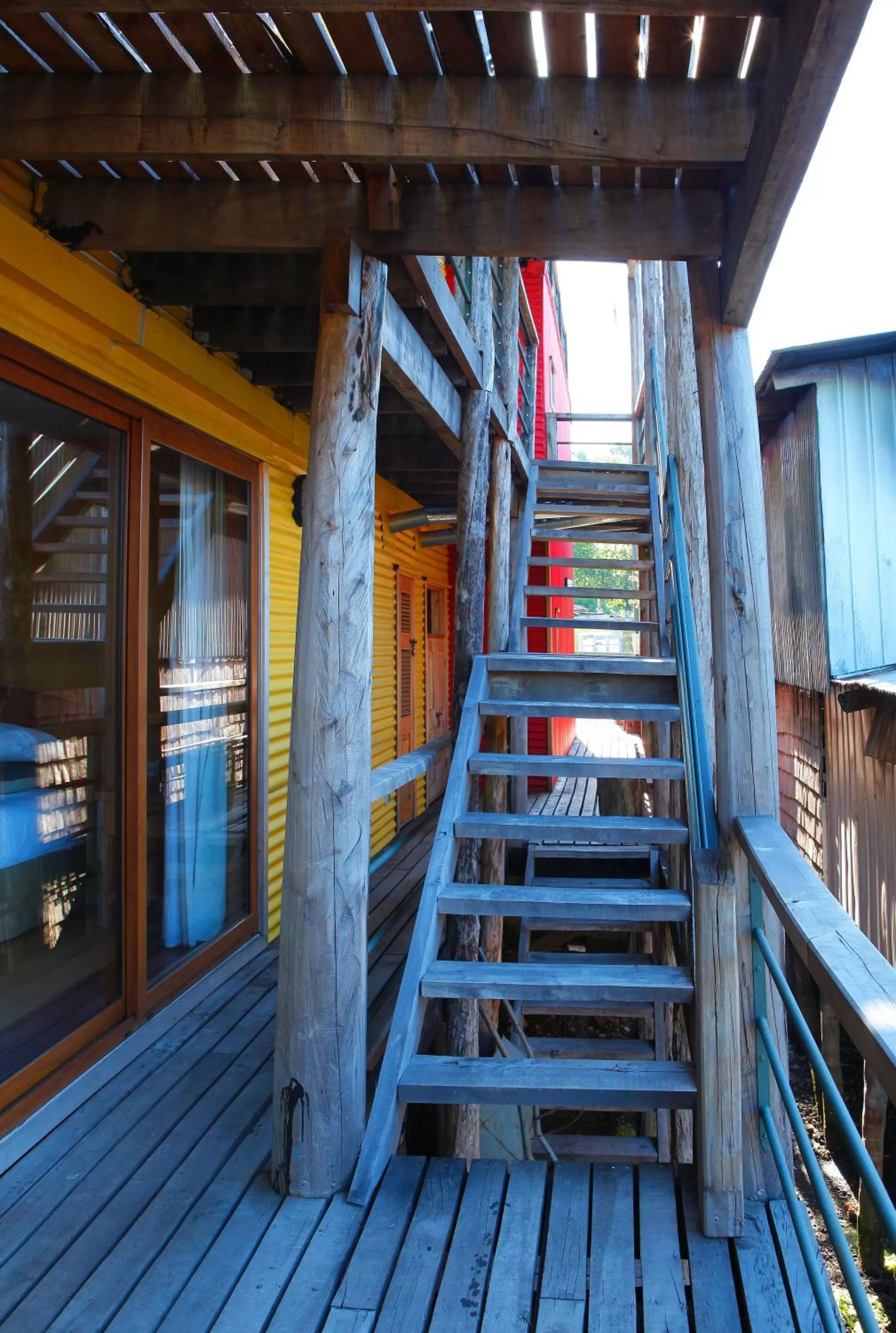 Balcony/Terrace in Palafito 1326 Hotel Boutique Chiloé