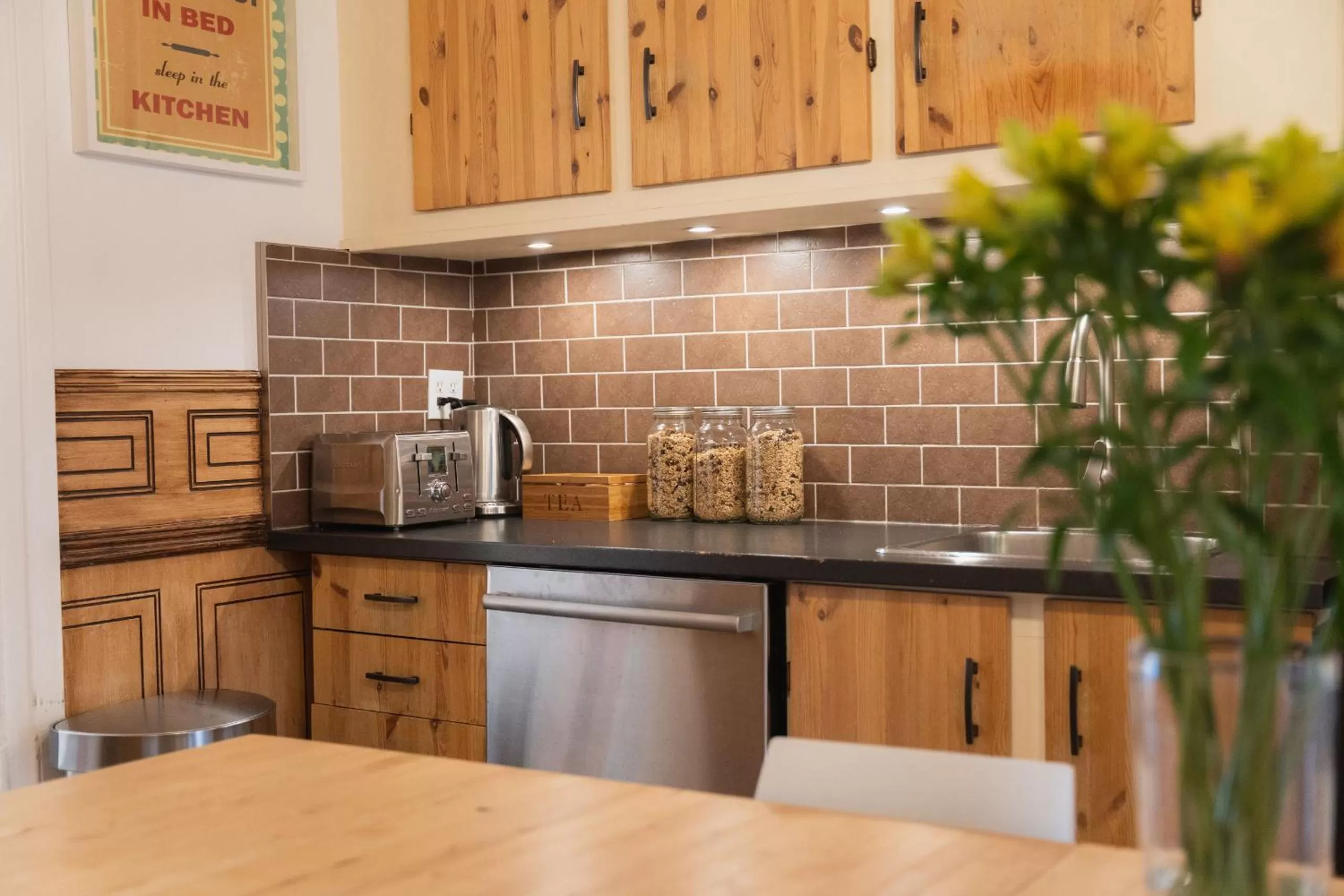 Kitchen or kitchenette in Bed and Breakfast du Village BBV