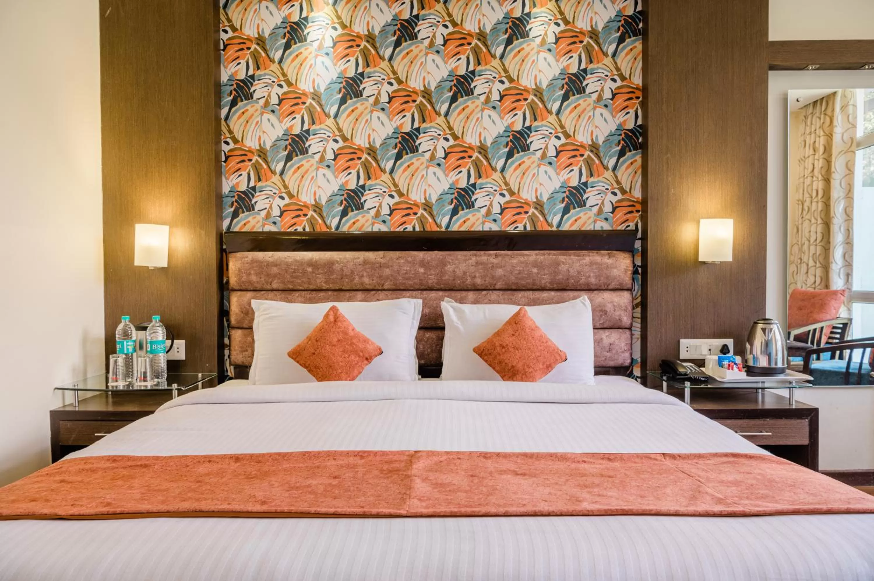 Bed in Hotel Shiva Continental