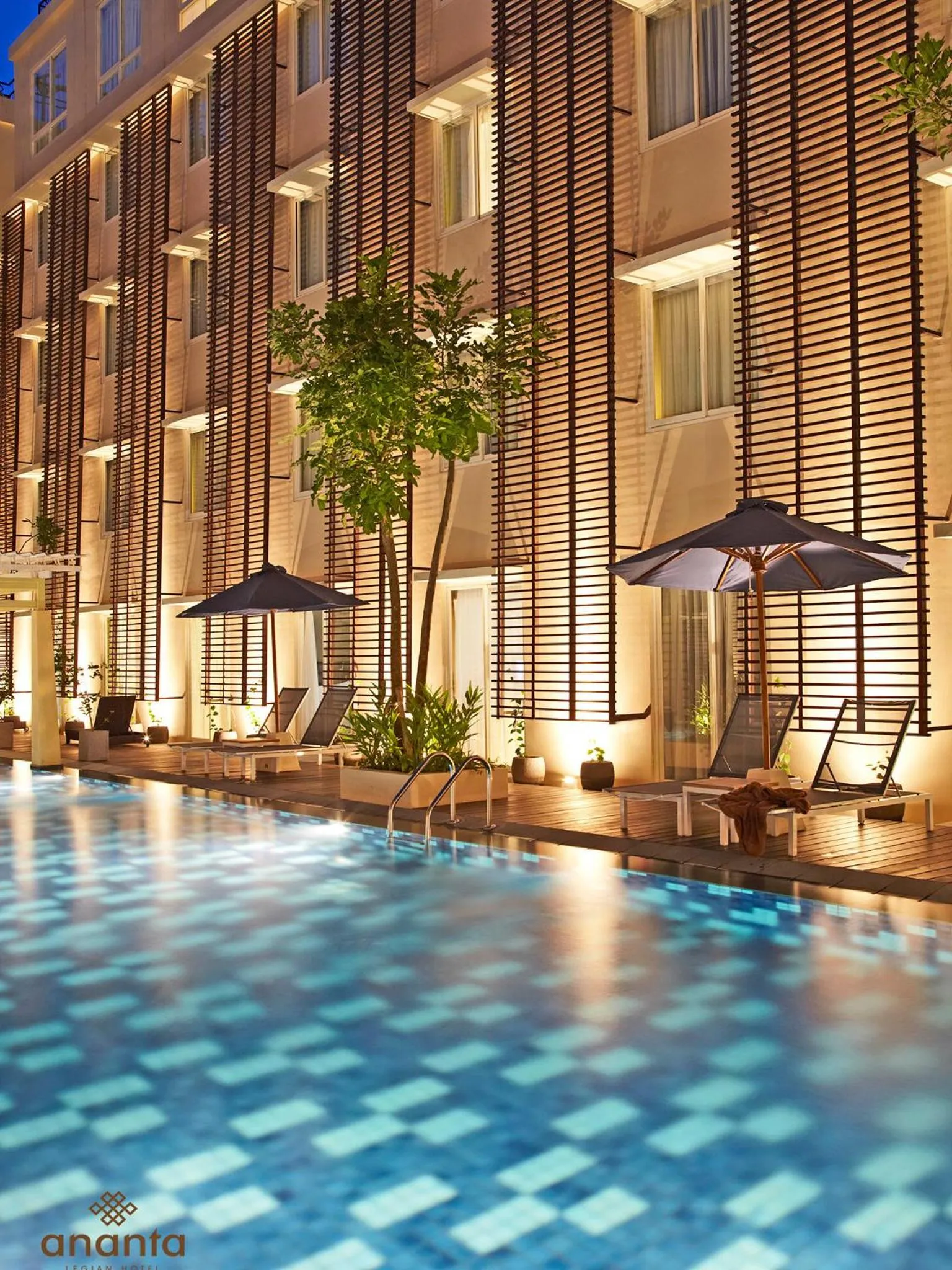 Text overlay in Ananta Legian Hotel